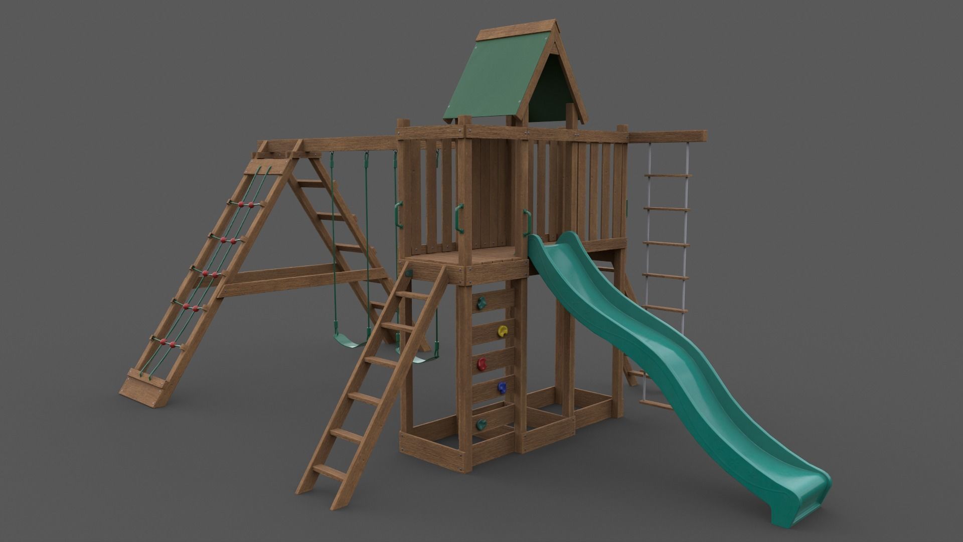 PBR Playground Jungle Gym 07 Low-poly 3D model_9