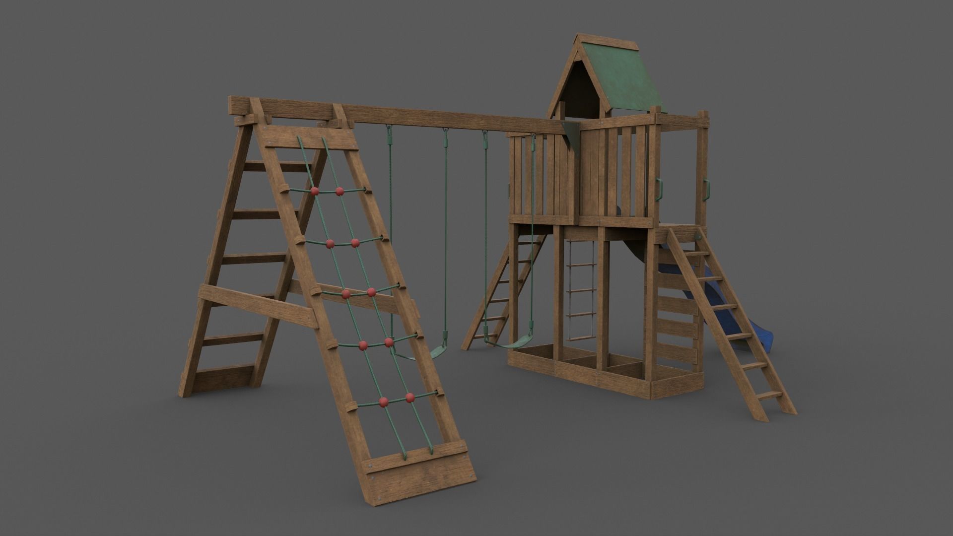 PBR Playground Jungle Gym 07 Low-poly 3D model_42