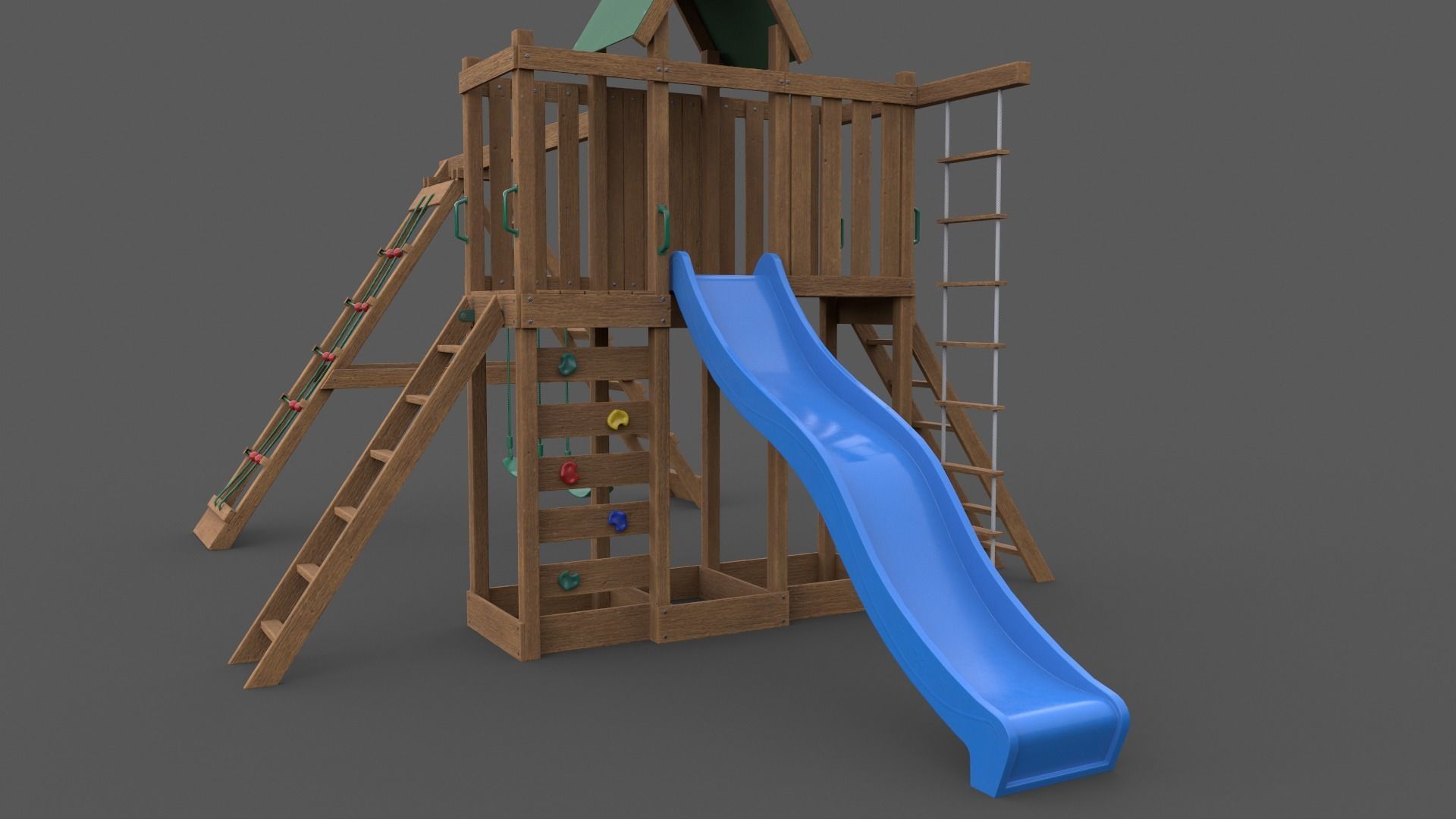 PBR Playground Jungle Gym 07 Low-poly 3D model_43
