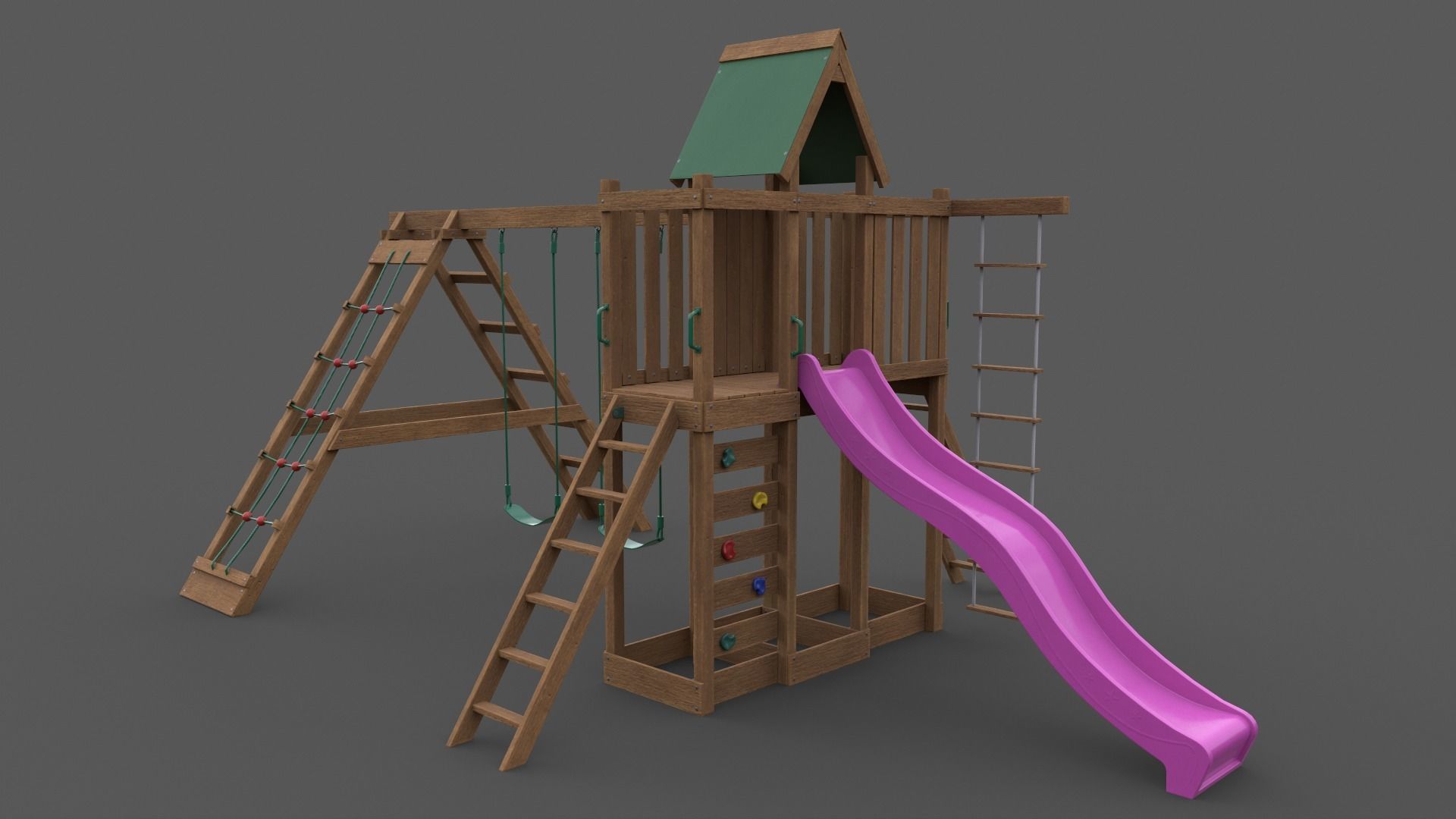 PBR Playground Jungle Gym 07 Low-poly 3D model_13