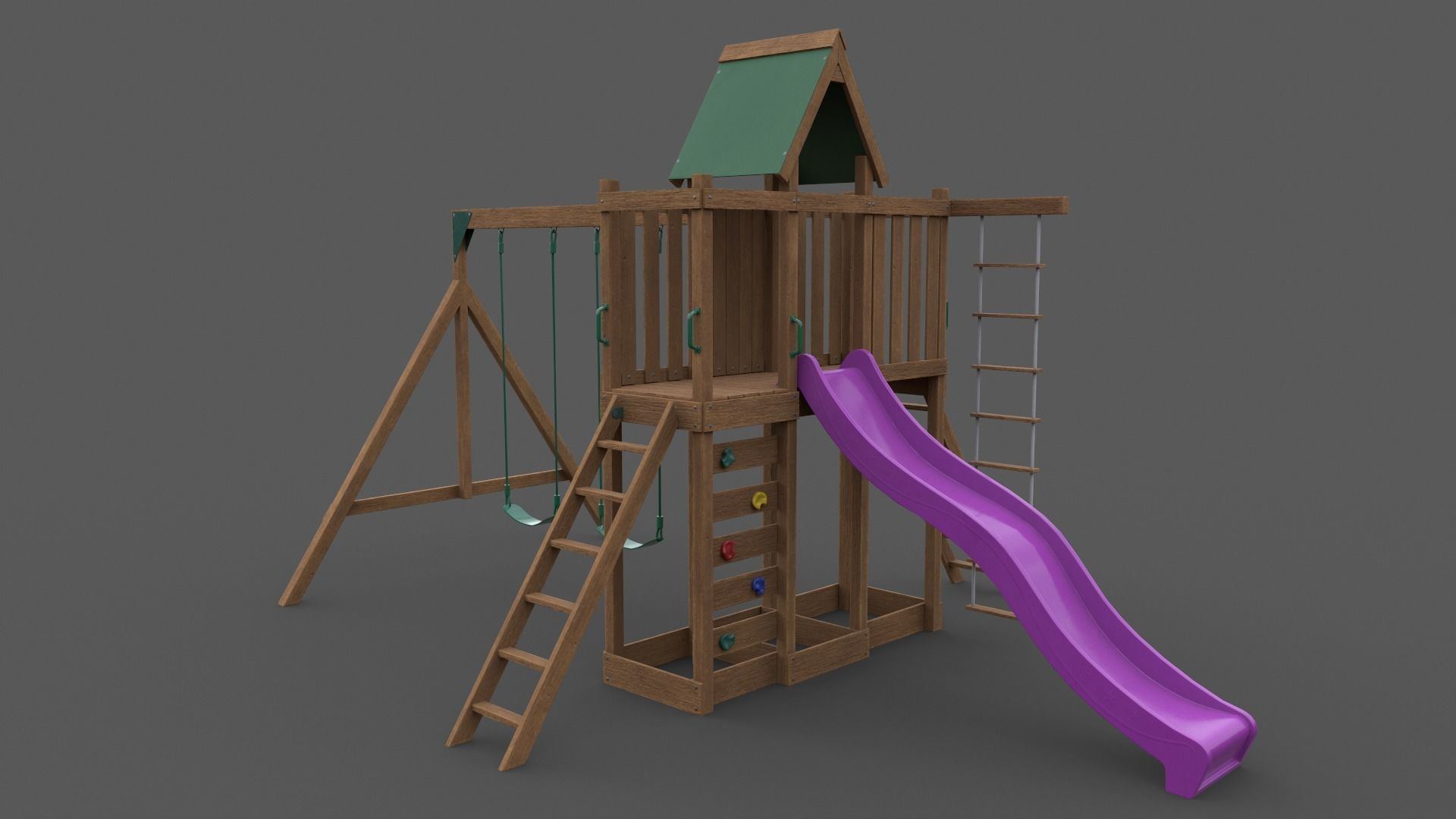 PBR Playground Jungle Gym 07 Low-poly 3D model_31