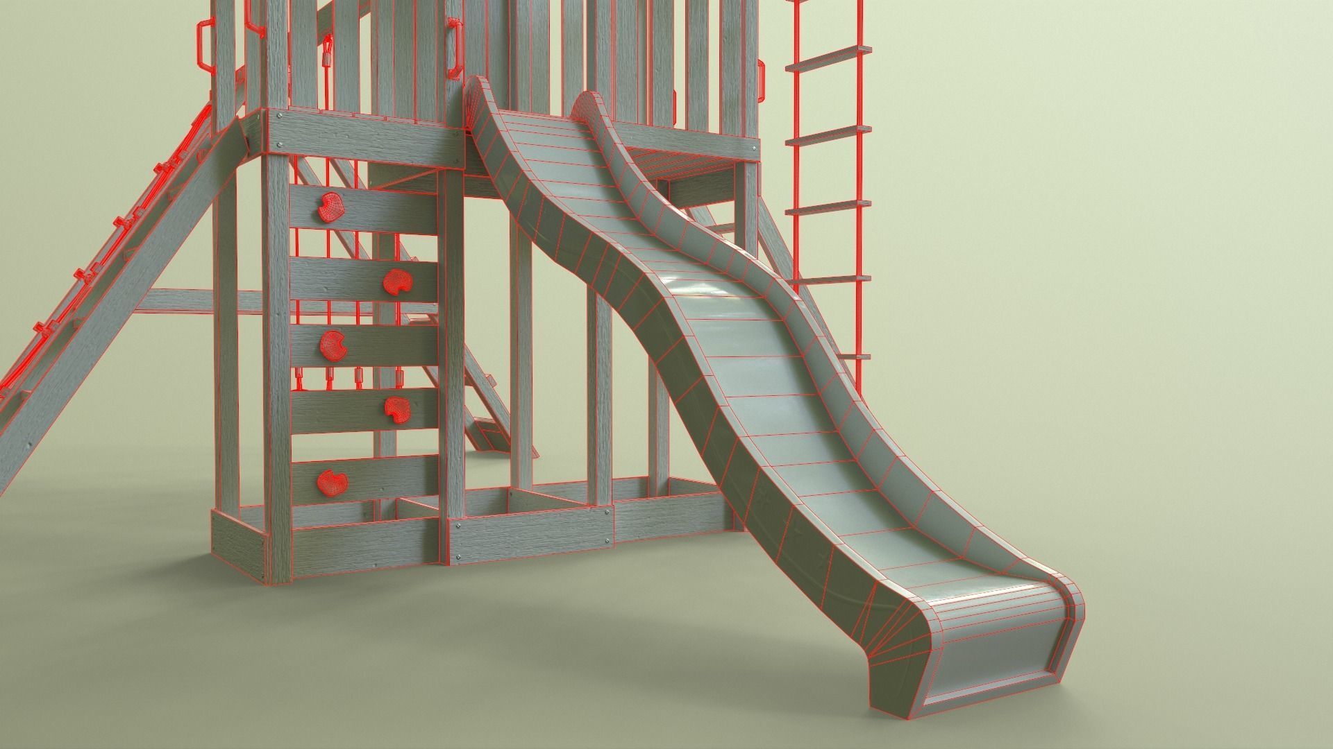 PBR Playground Jungle Gym 07 Low-poly 3D model_58