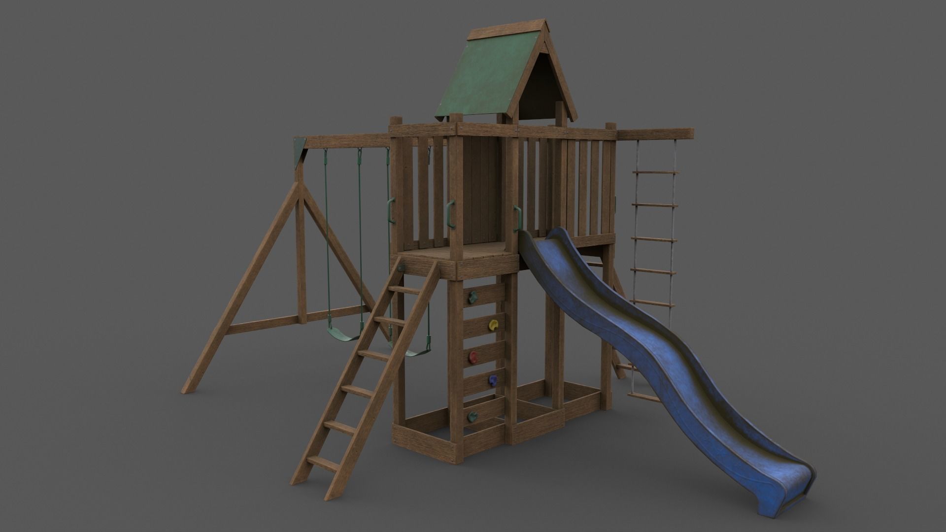 PBR Playground Jungle Gym 07 Low-poly 3D model_22