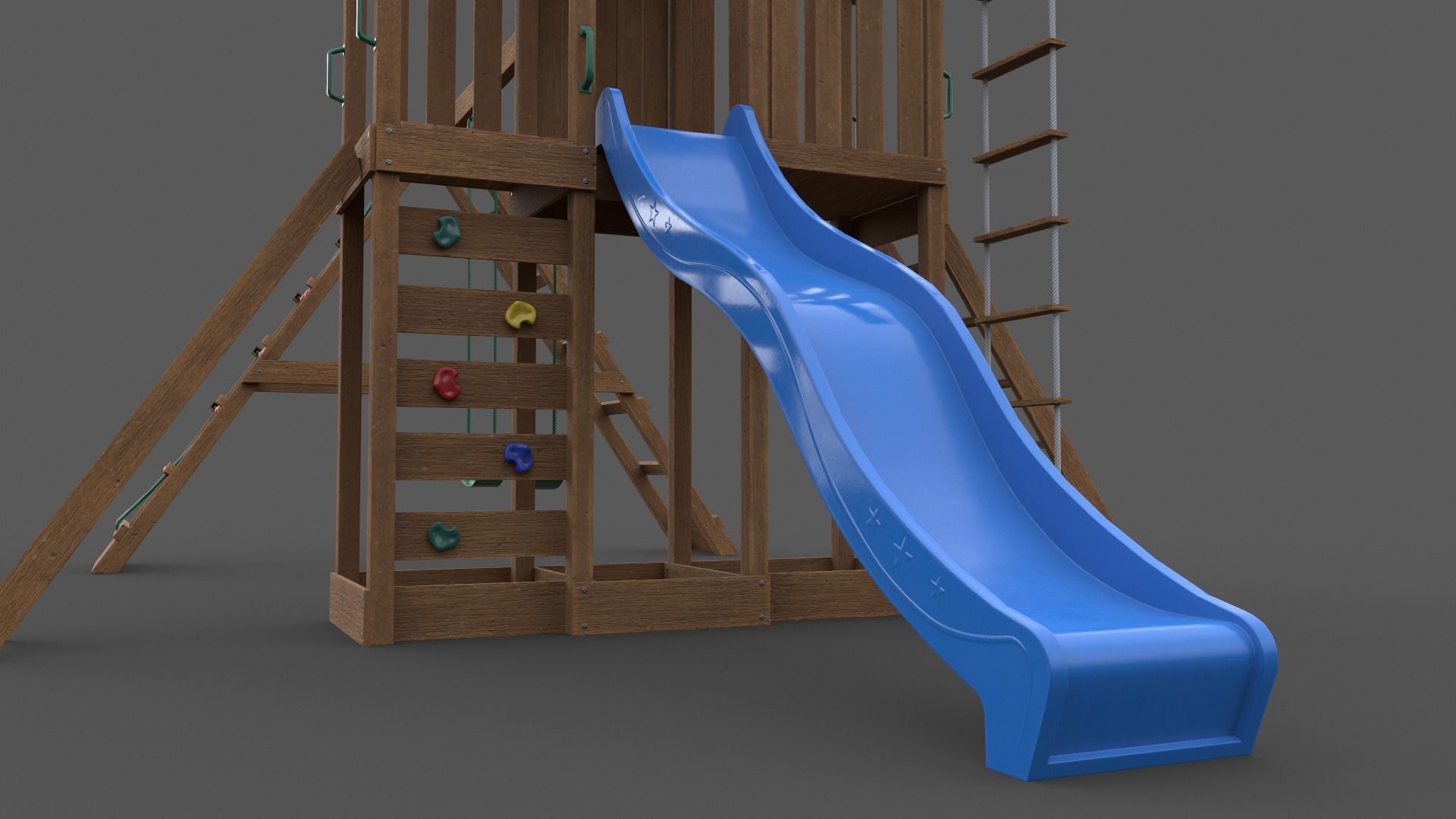 PBR Playground Jungle Gym 07 Low-poly 3D model_47