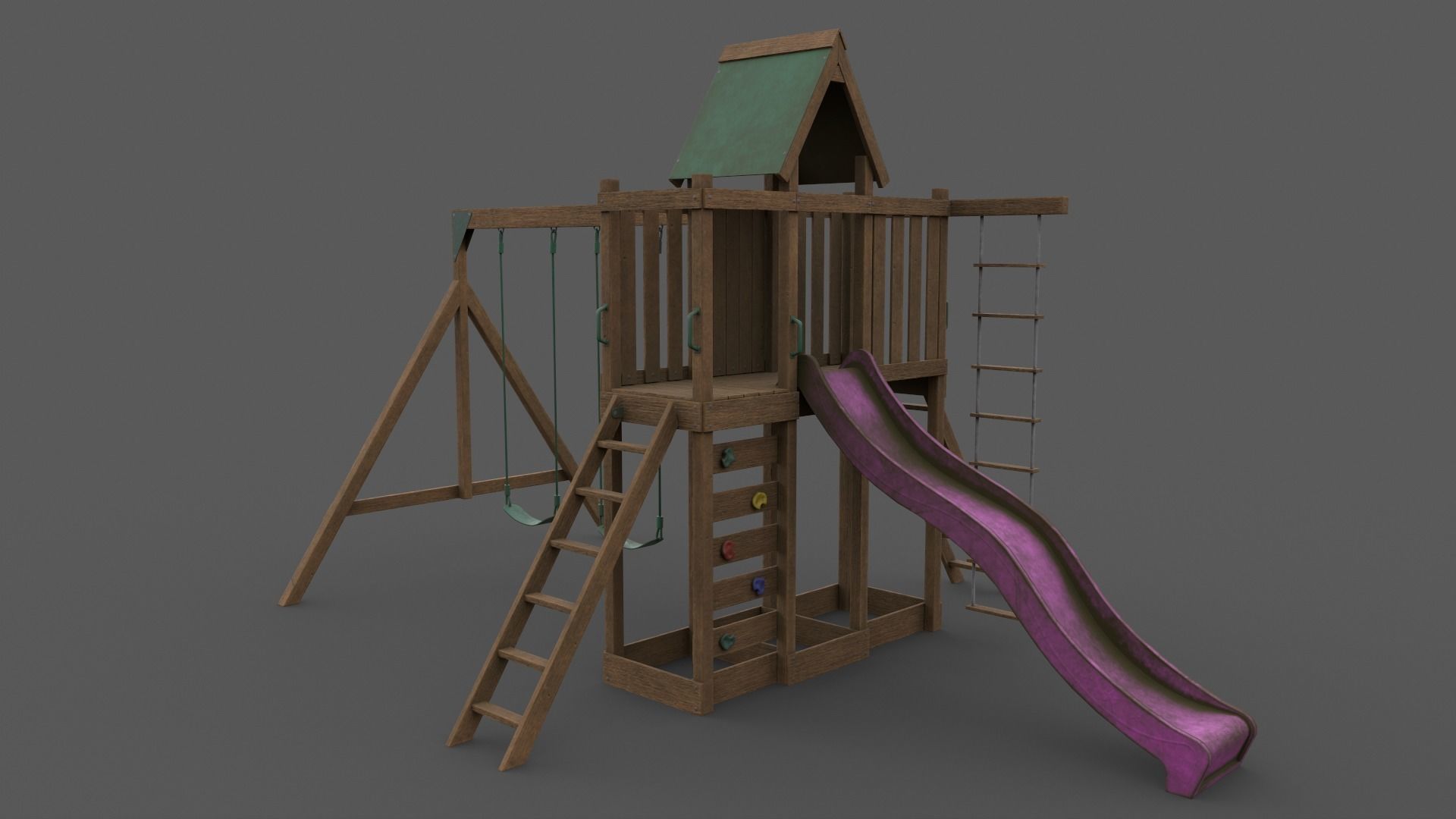 PBR Playground Jungle Gym 07 Low-poly 3D model_30
