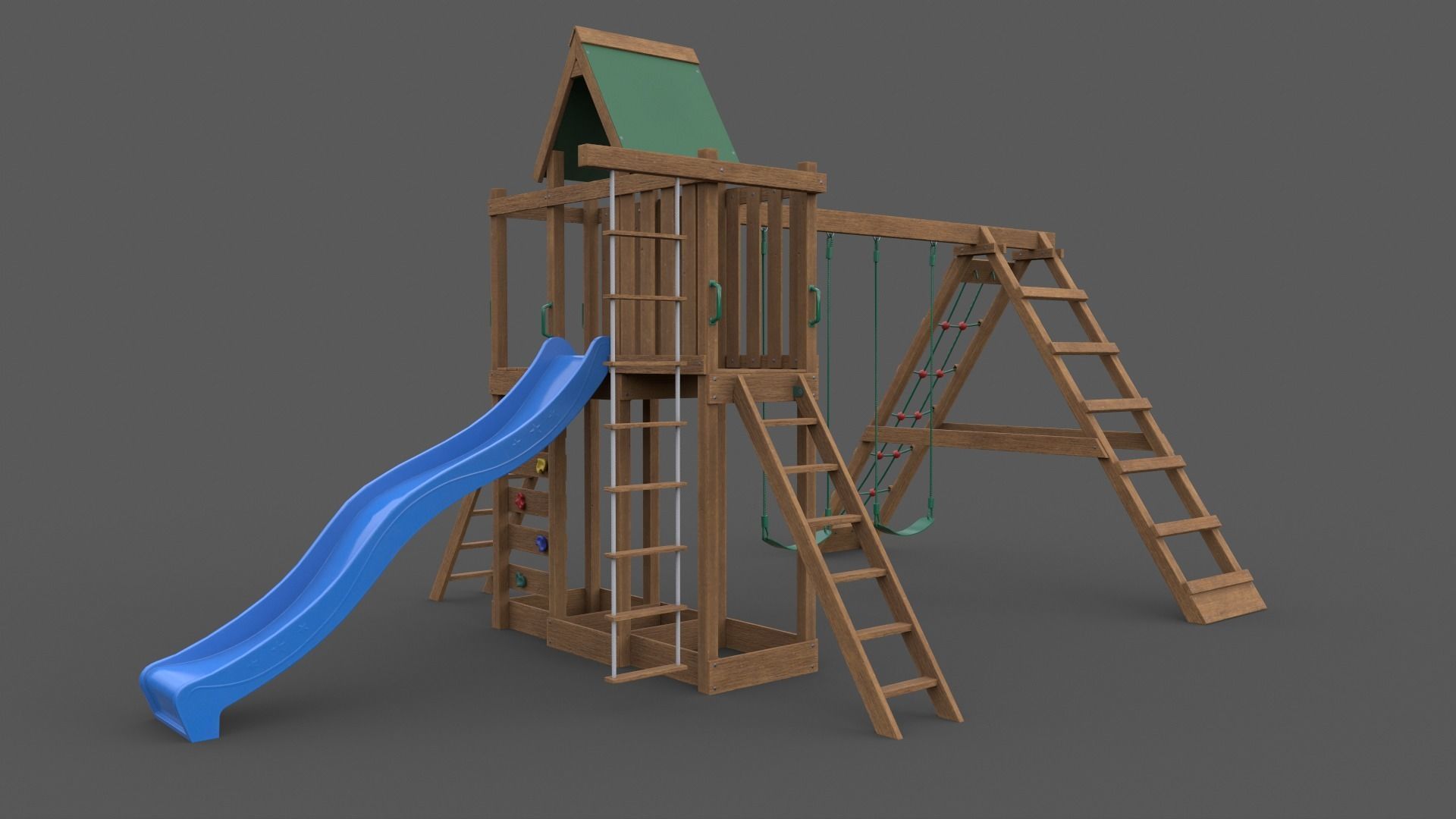 PBR Playground Jungle Gym 07 Low-poly 3D model_39