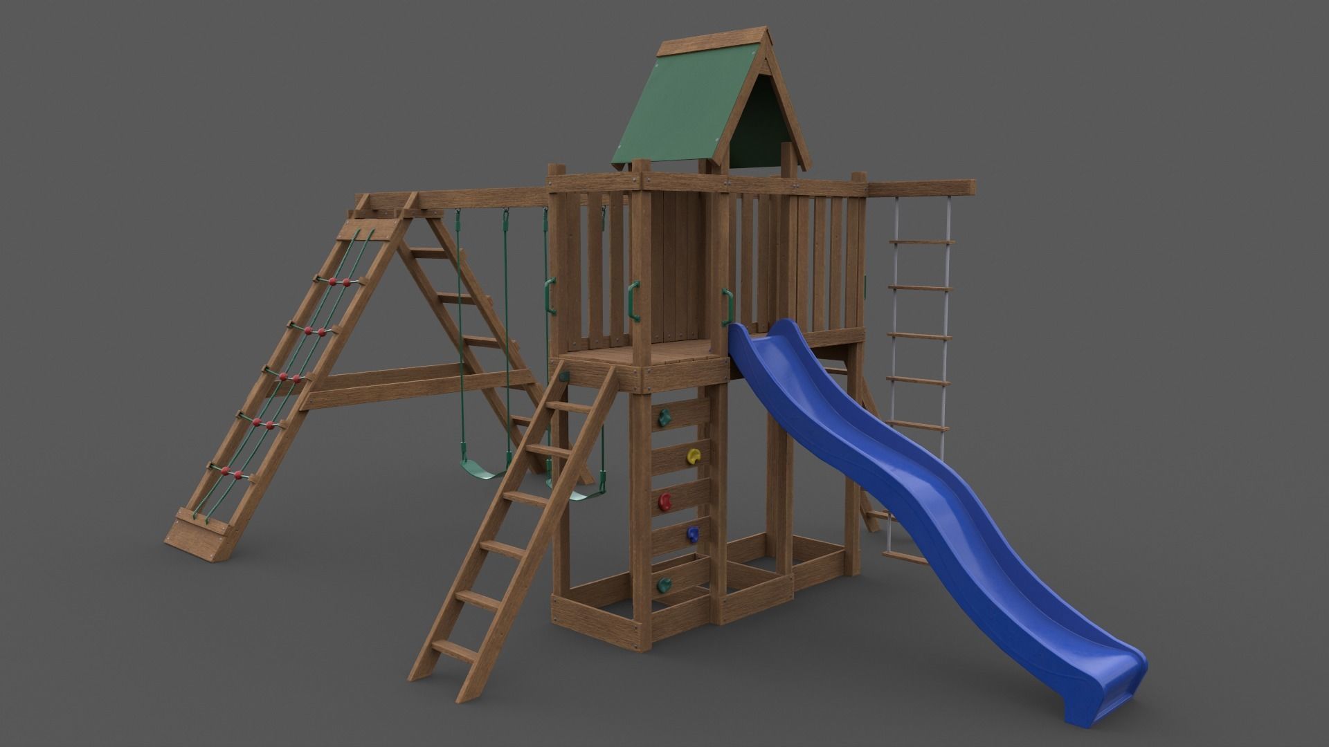 PBR Playground Jungle Gym 07 Low-poly 3D model_7