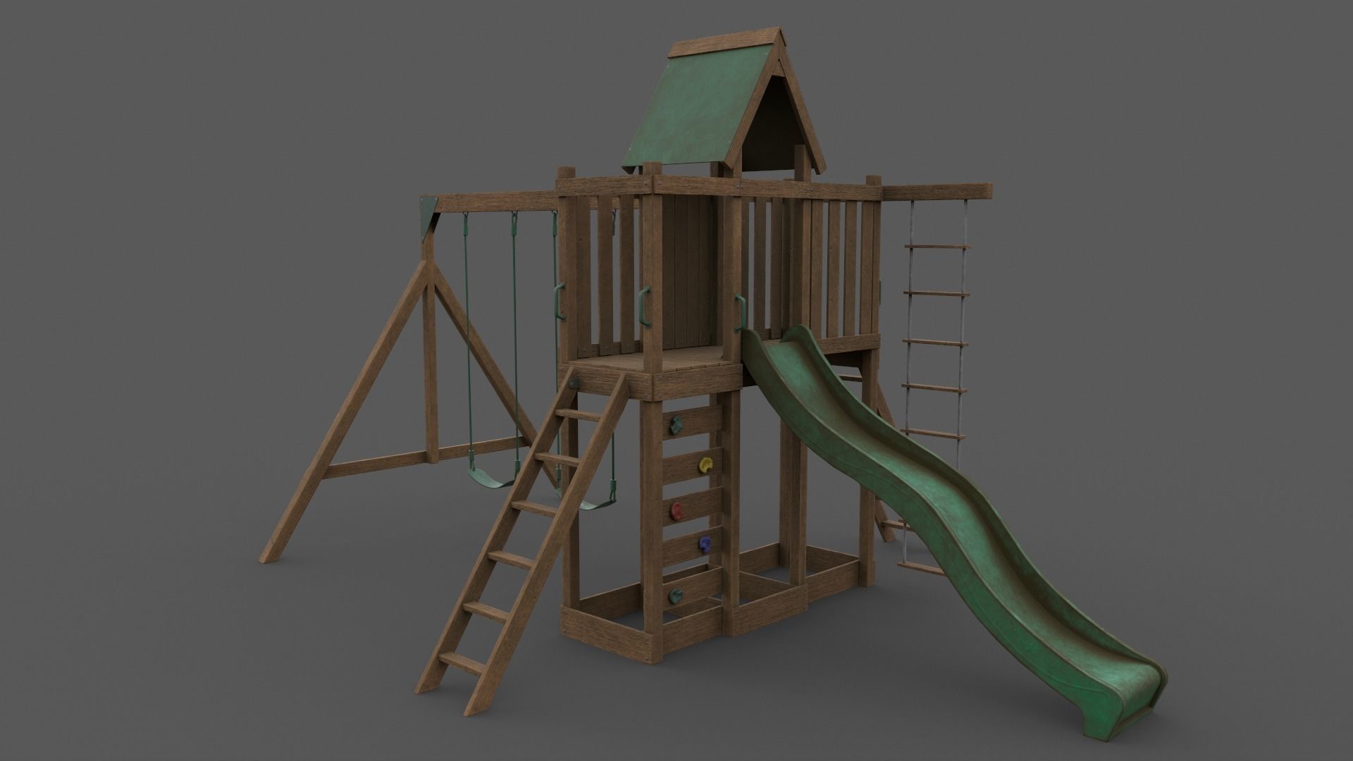 PBR Playground Jungle Gym 07 Low-poly 3D model_28