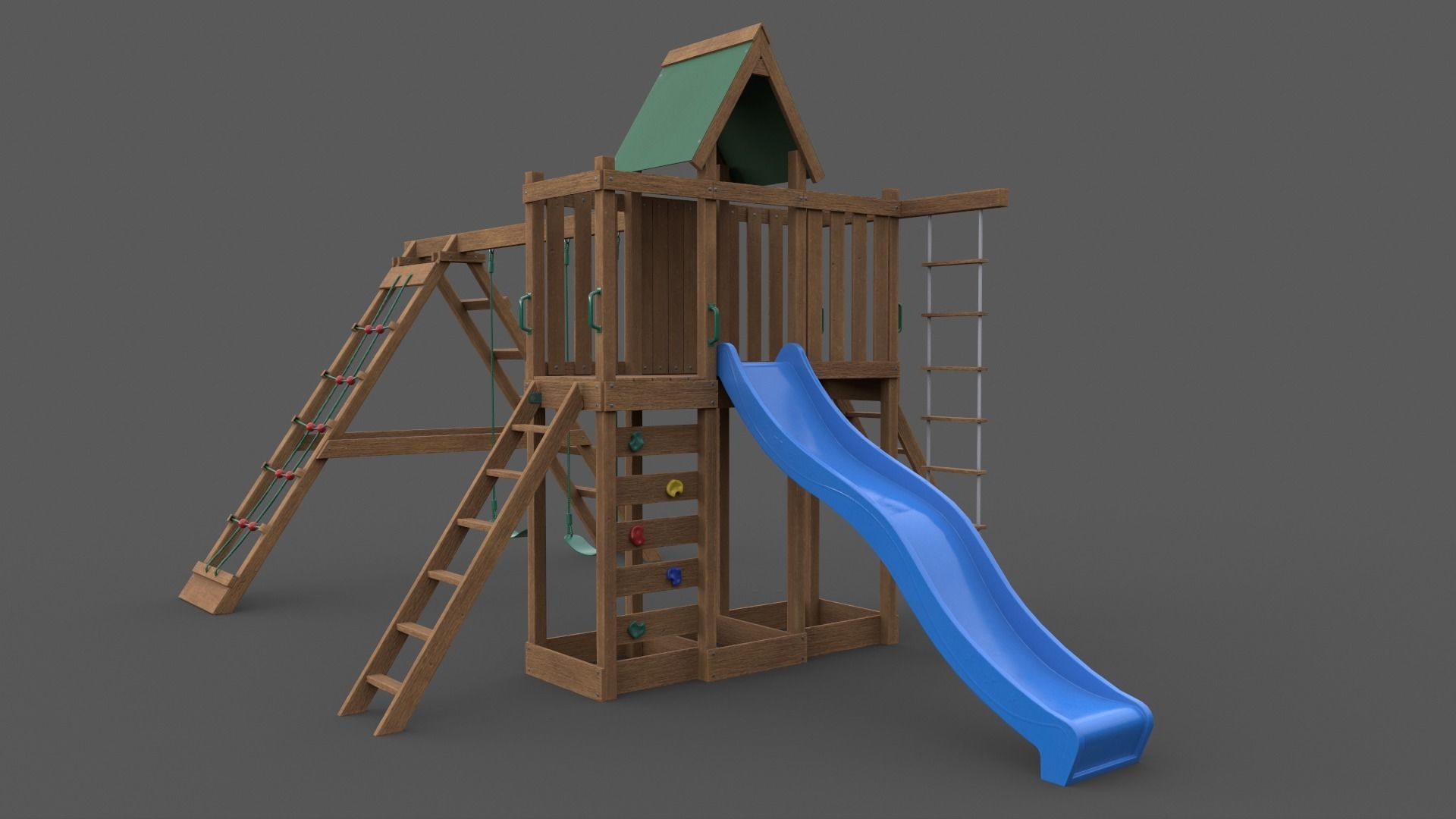 PBR Playground Jungle Gym 07 Low-poly 3D model_37