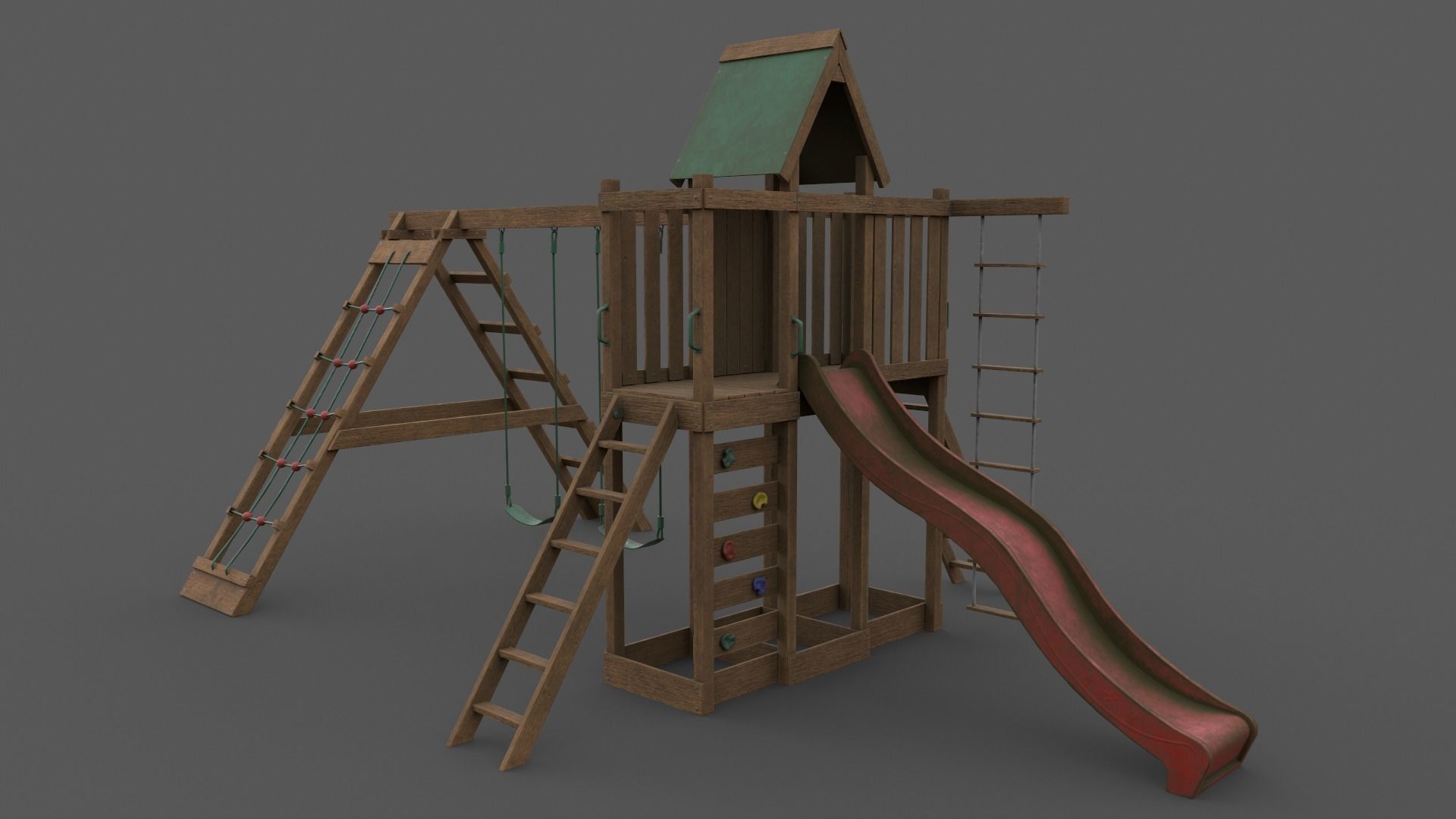PBR Playground Jungle Gym 07 Low-poly 3D model_18