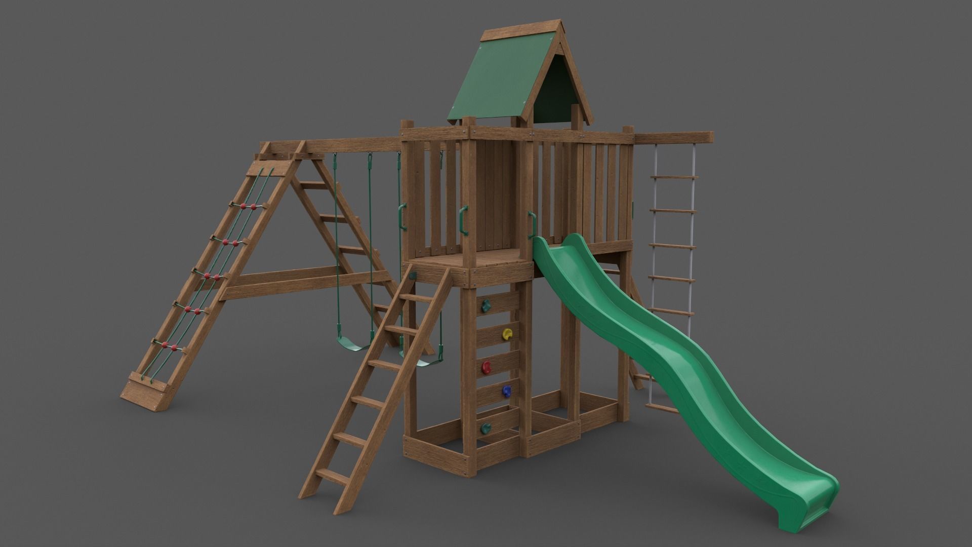 PBR Playground Jungle Gym 07 Low-poly 3D model_11