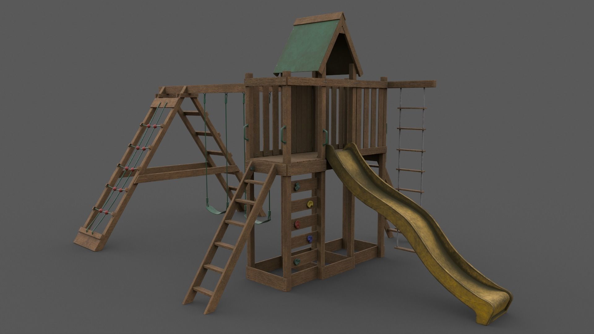 PBR Playground Jungle Gym 07 Low-poly 3D model_20