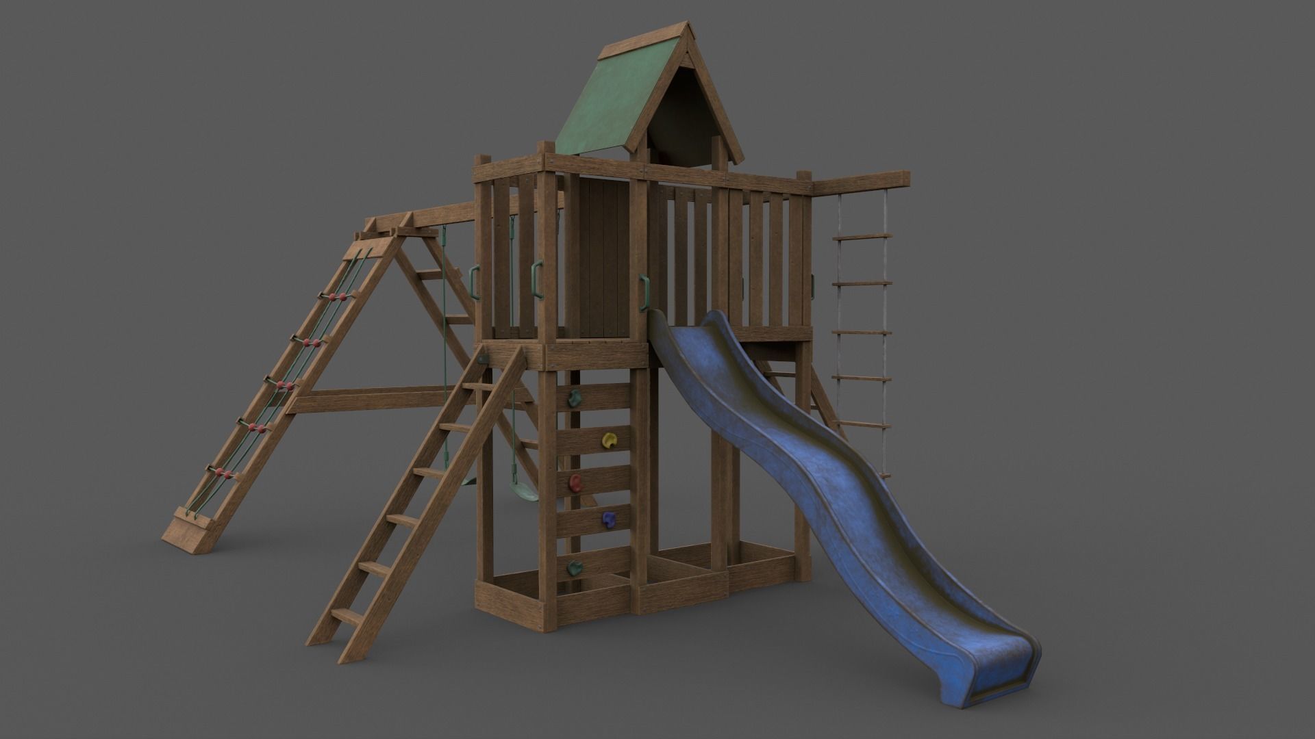 PBR Playground Jungle Gym 07 Low-poly 3D model_38