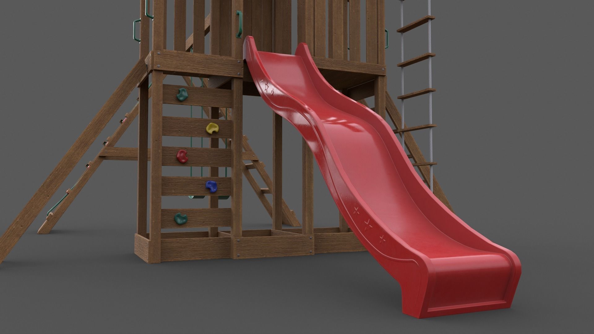 PBR Playground Jungle Gym 07 Low-poly 3D model_45