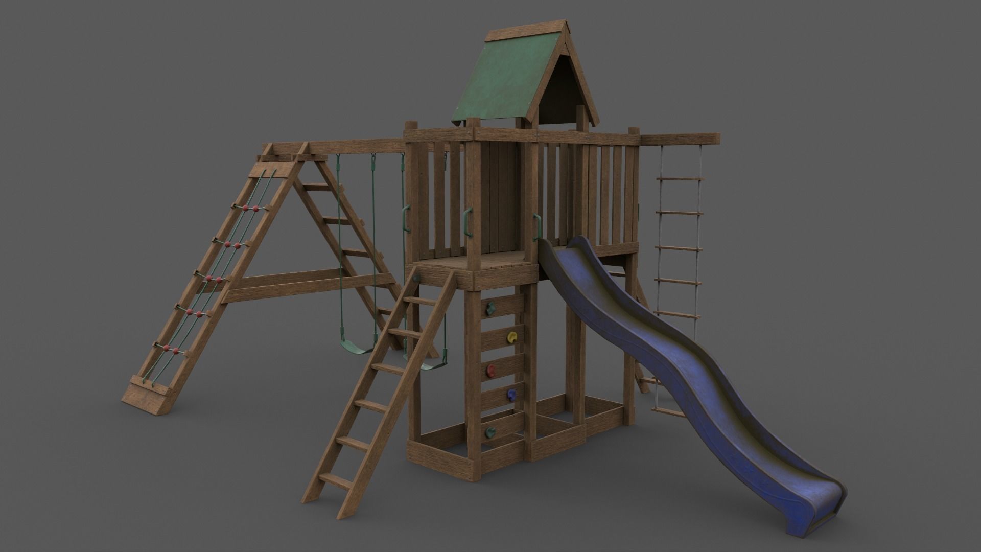 PBR Playground Jungle Gym 07 Low-poly 3D model_8