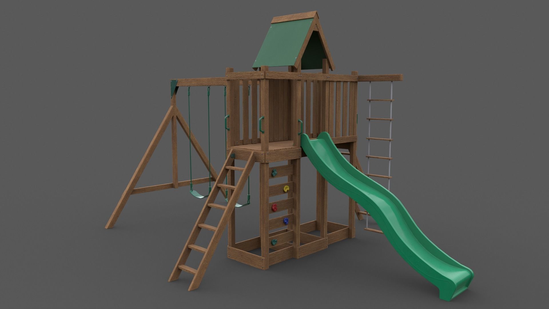 PBR Playground Jungle Gym 07 Low-poly 3D model_27