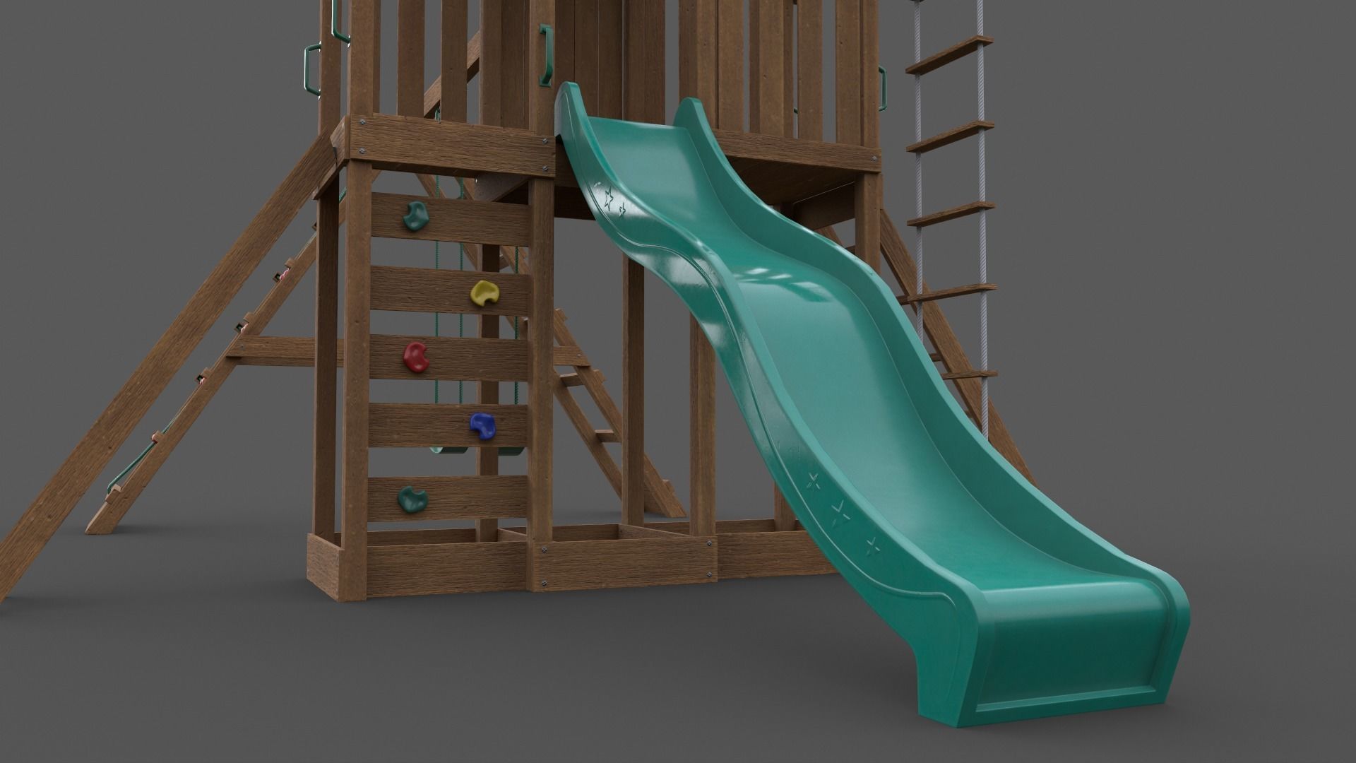 PBR Playground Jungle Gym 07 Low-poly 3D model_49