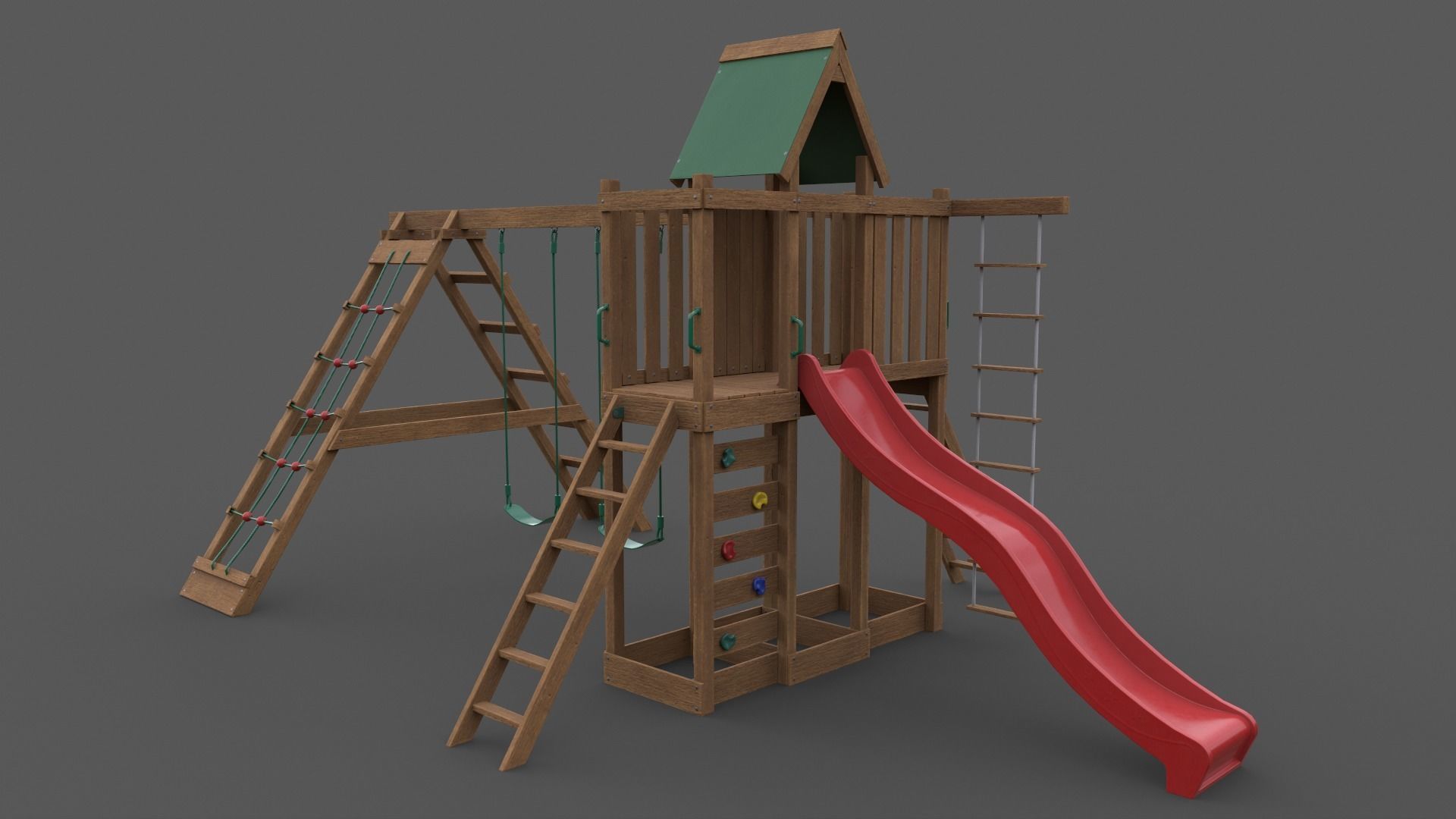 PBR Playground Jungle Gym 07 Low-poly 3D model_17