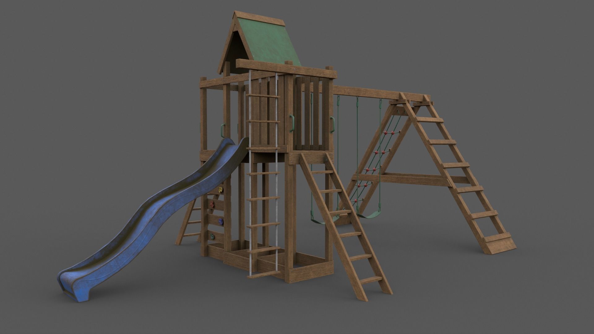 PBR Playground Jungle Gym 07 Low-poly 3D model_40