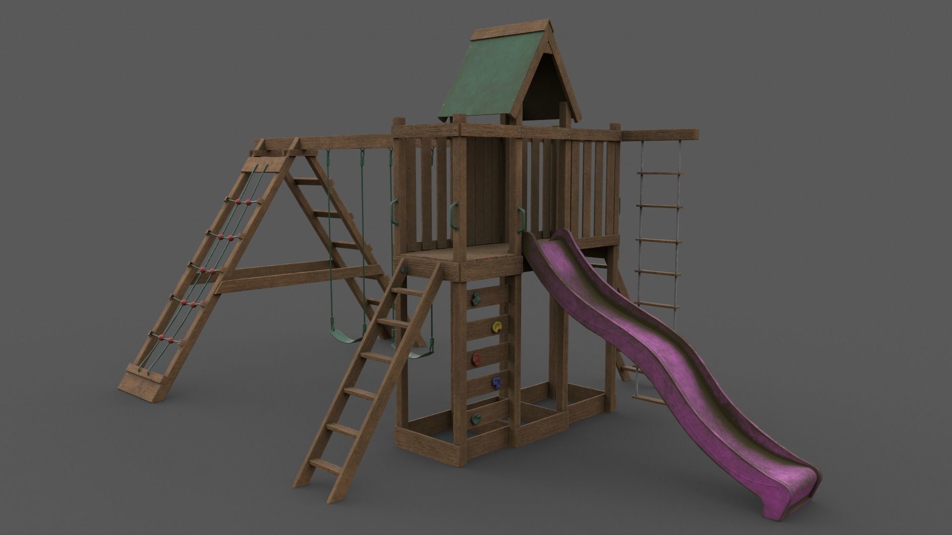 PBR Playground Jungle Gym 07 Low-poly 3D model_14