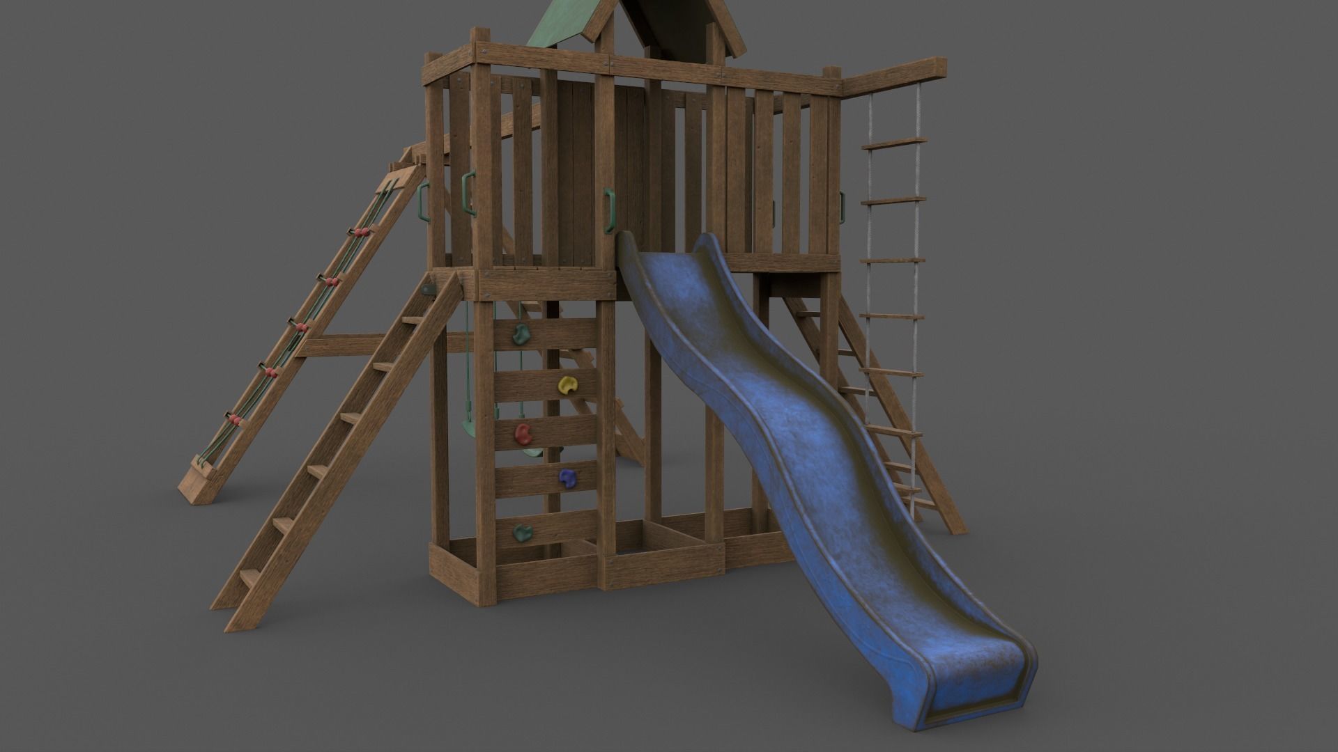 PBR Playground Jungle Gym 07 Low-poly 3D model_44