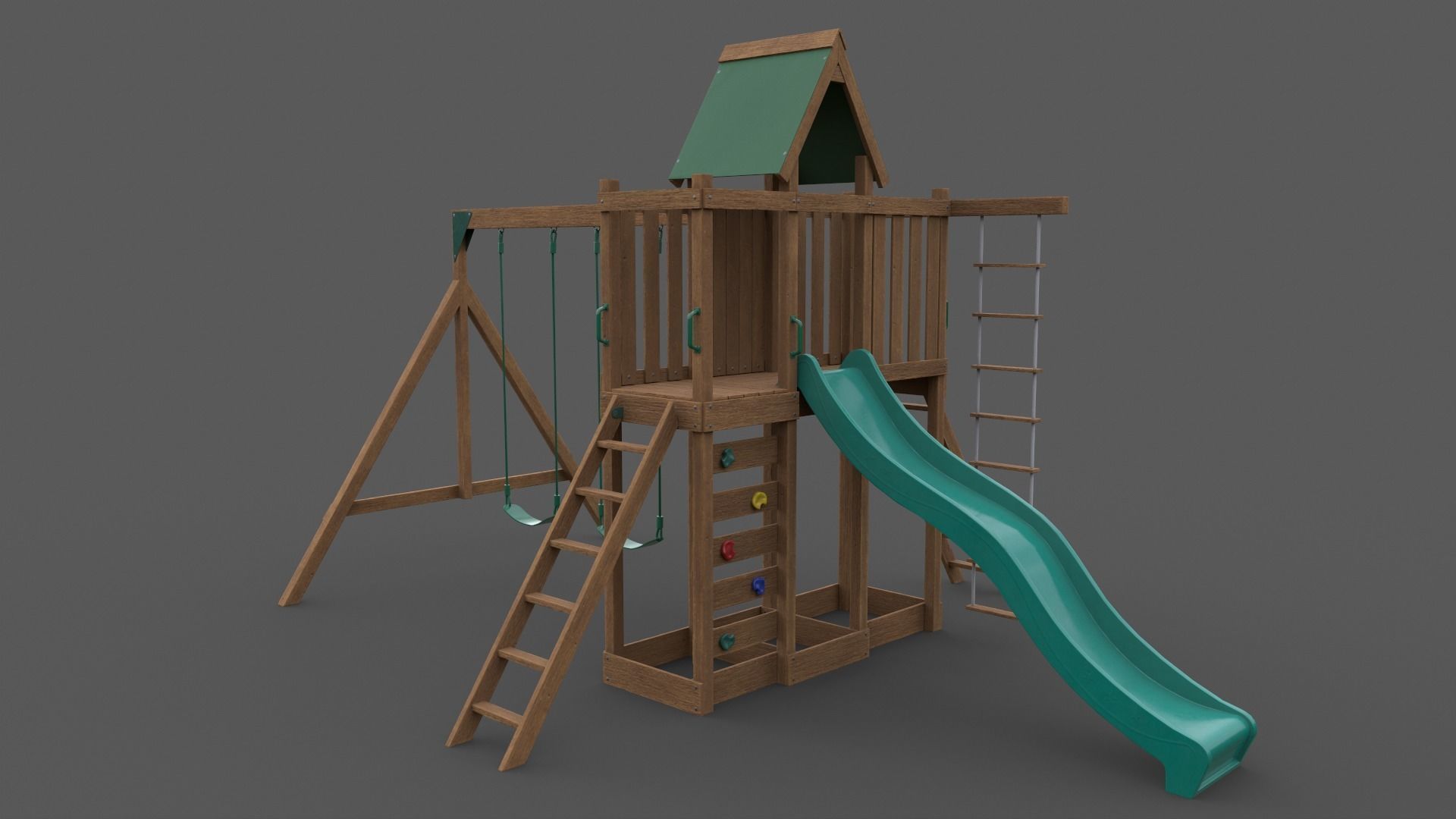 PBR Playground Jungle Gym 07 Low-poly 3D model_25