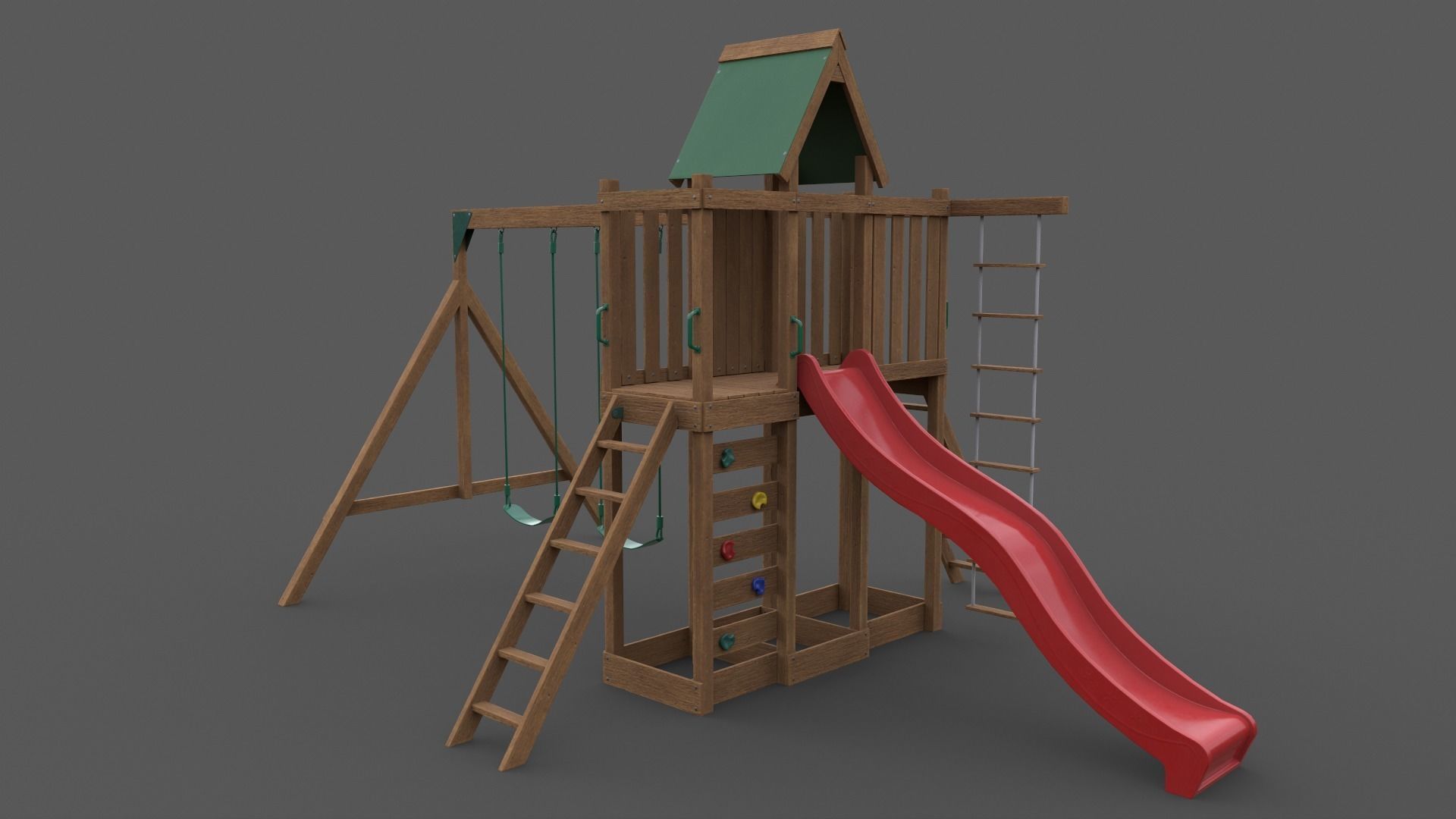 PBR Playground Jungle Gym 07 Low-poly 3D model_33