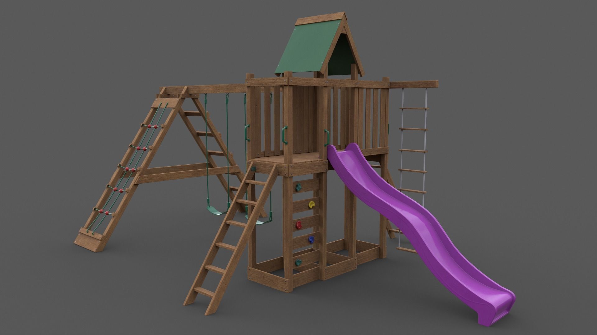 PBR Playground Jungle Gym 07 Low-poly 3D model_15