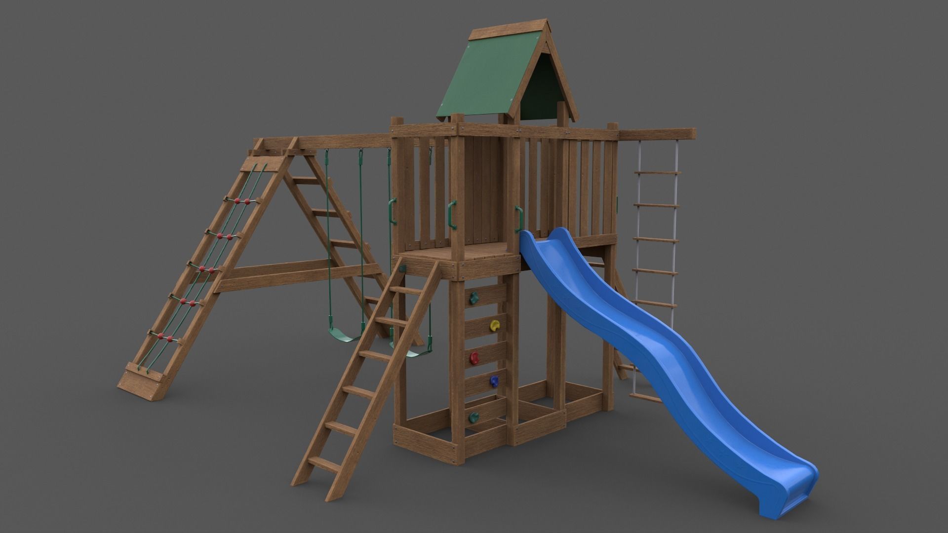 PBR Playground Jungle Gym 07 Low-poly 3D model_5