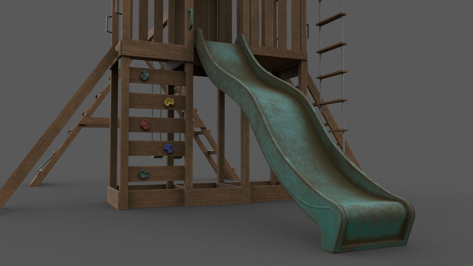 PBR Playground Jungle Gym 07 Low-poly 3D model_50