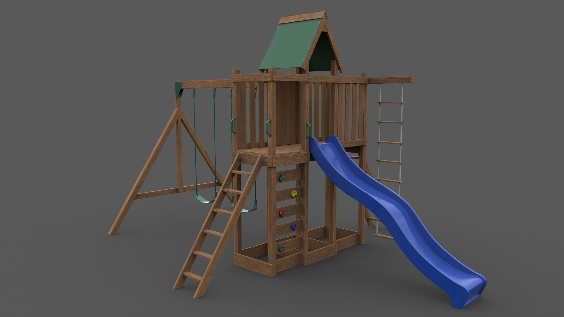PBR Playground Jungle Gym 07 Low-poly 3D model_23
