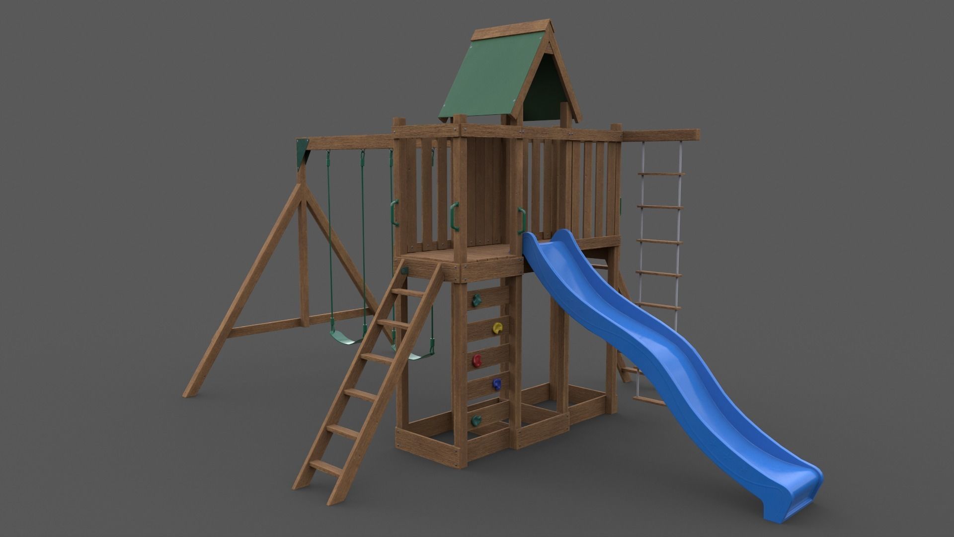 PBR Playground Jungle Gym 07 Low-poly 3D model_21