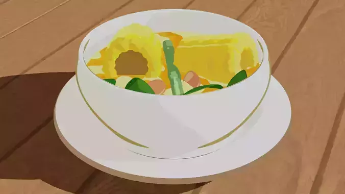 SOUP toon Free 3D model