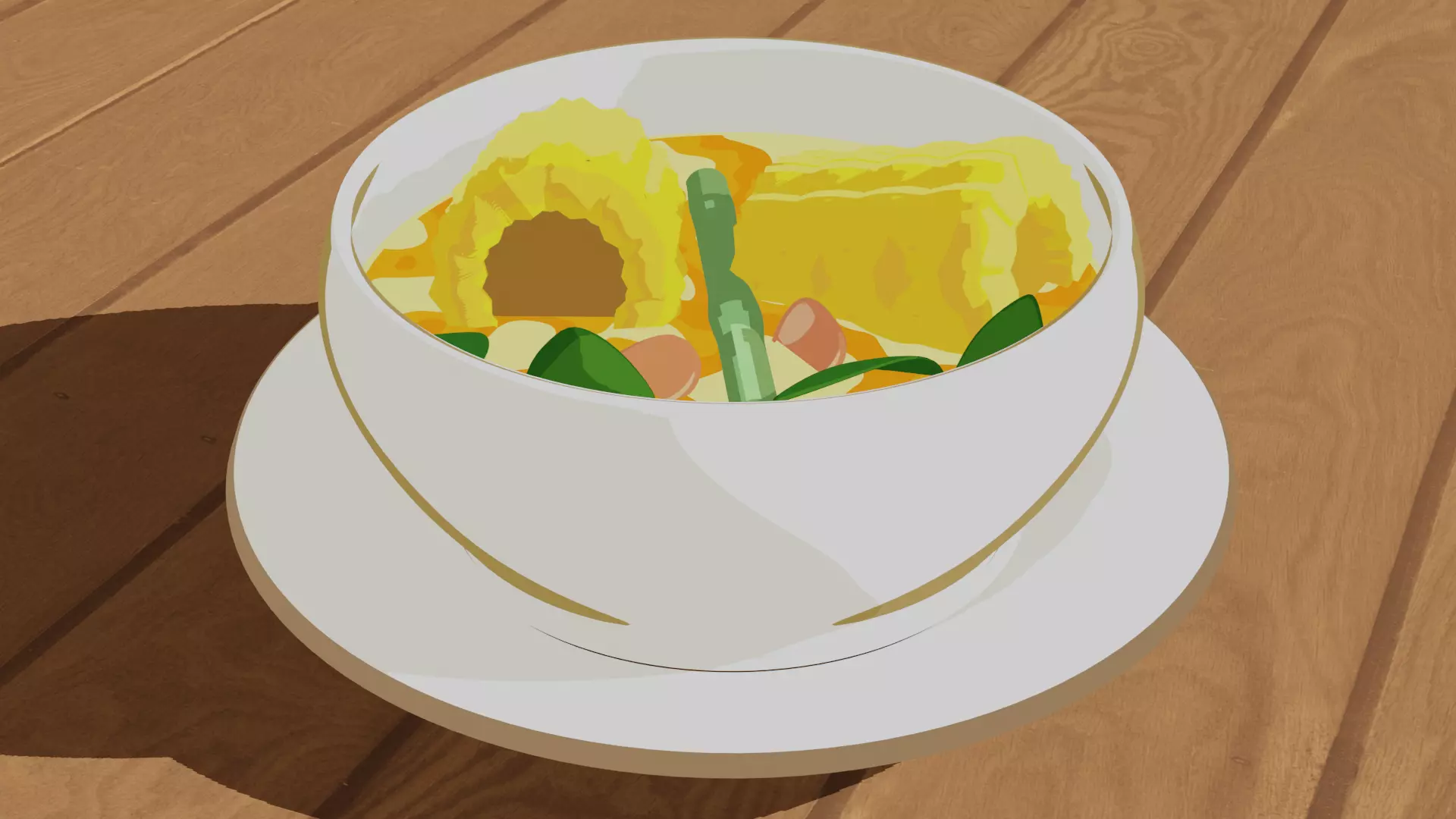 SOUP toon Free 3D model_0