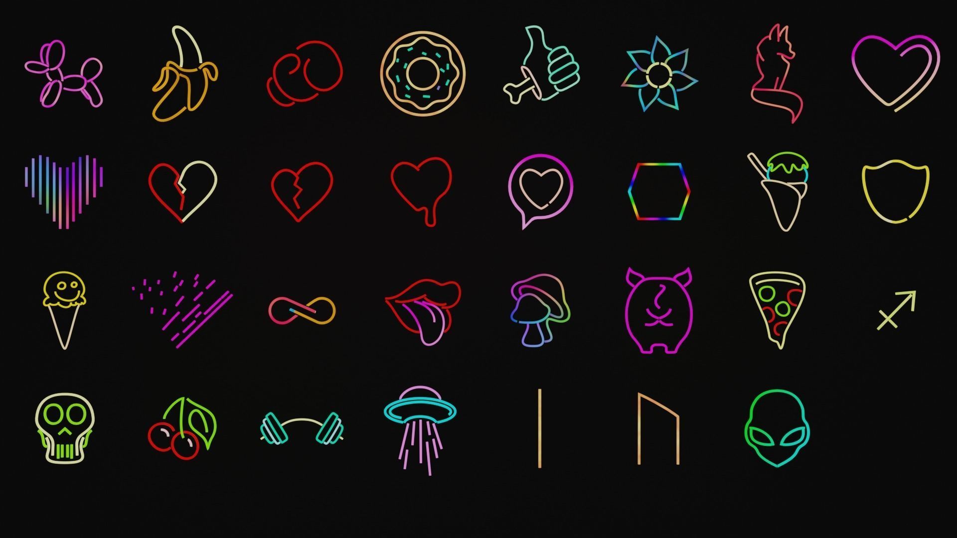 Ultimate Neon Sign pack 6 Low-poly 3D model_1