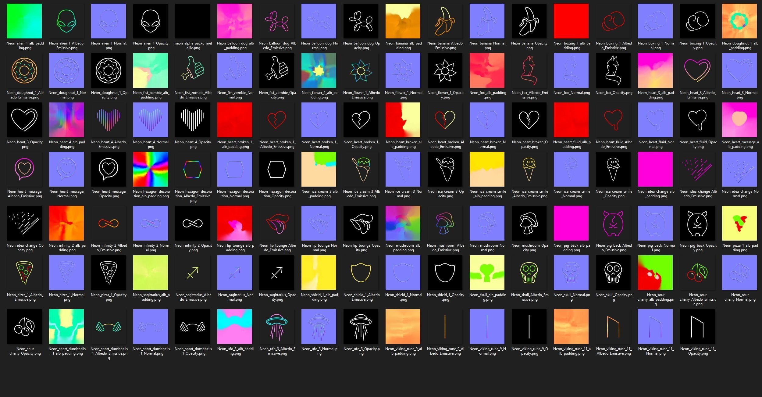 Ultimate Neon Sign pack 6 Low-poly 3D model_10