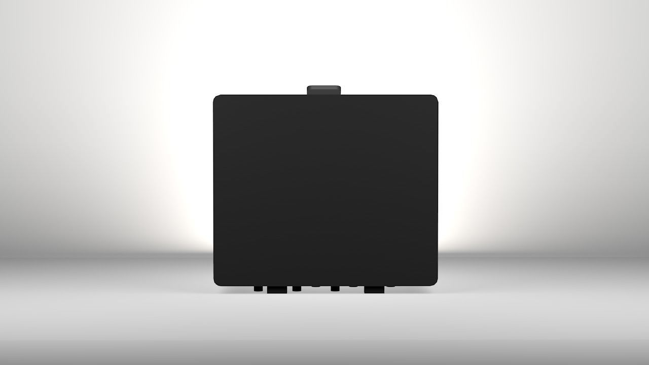 RJ45 Socket Low-poly 3D model_2