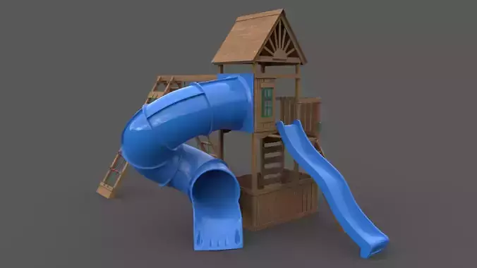 PBR Playground Jungle Gym 09  Low-poly 3D model
