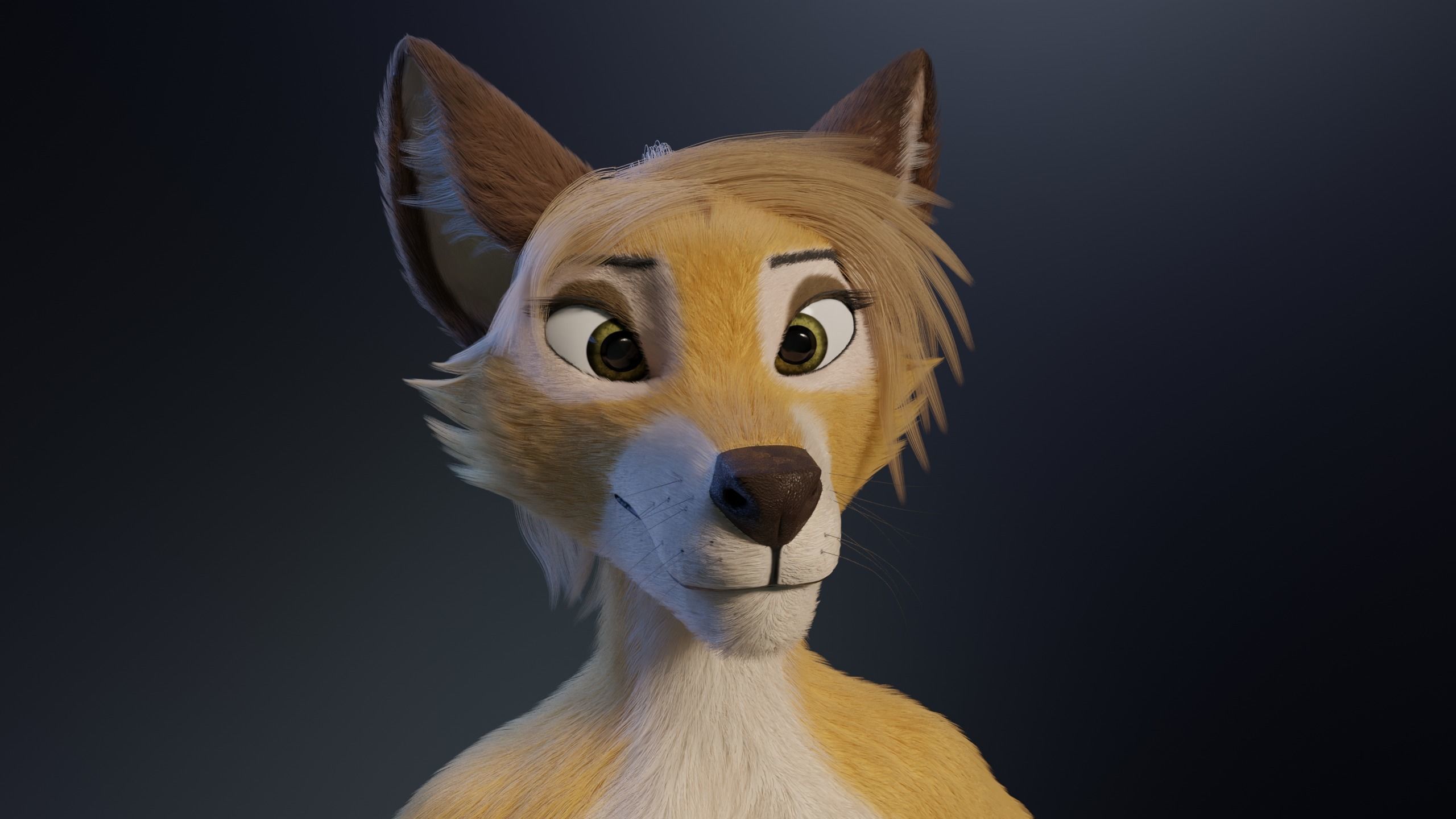 Nara Anthro Fox 3D model_2