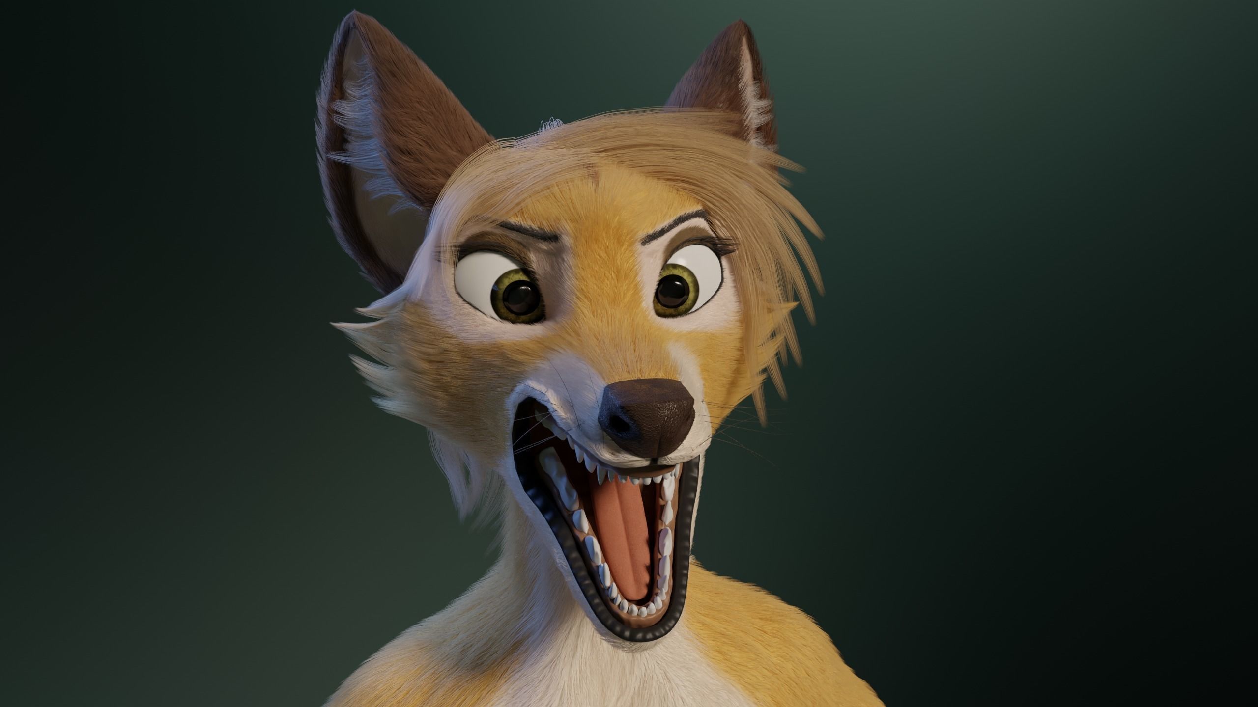 Nara Anthro Fox 3D model_35