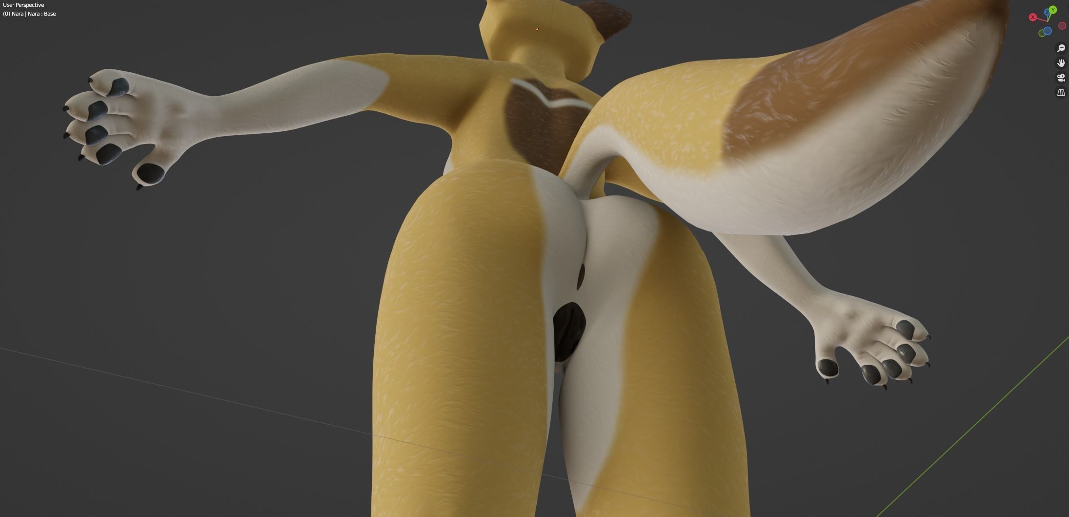 Nara Anthro Fox 3D model_47