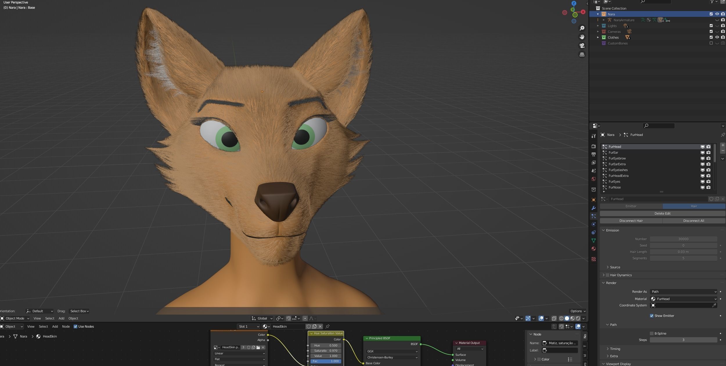 Nara Anthro Fox 3D model_83