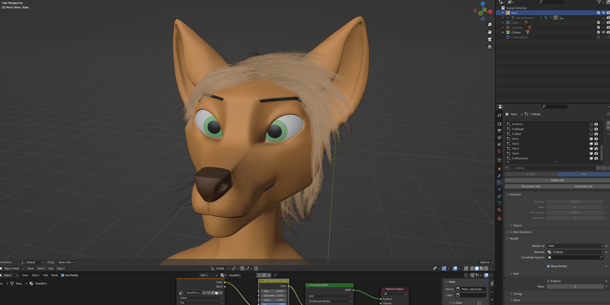 Nara Anthro Fox 3D model_87