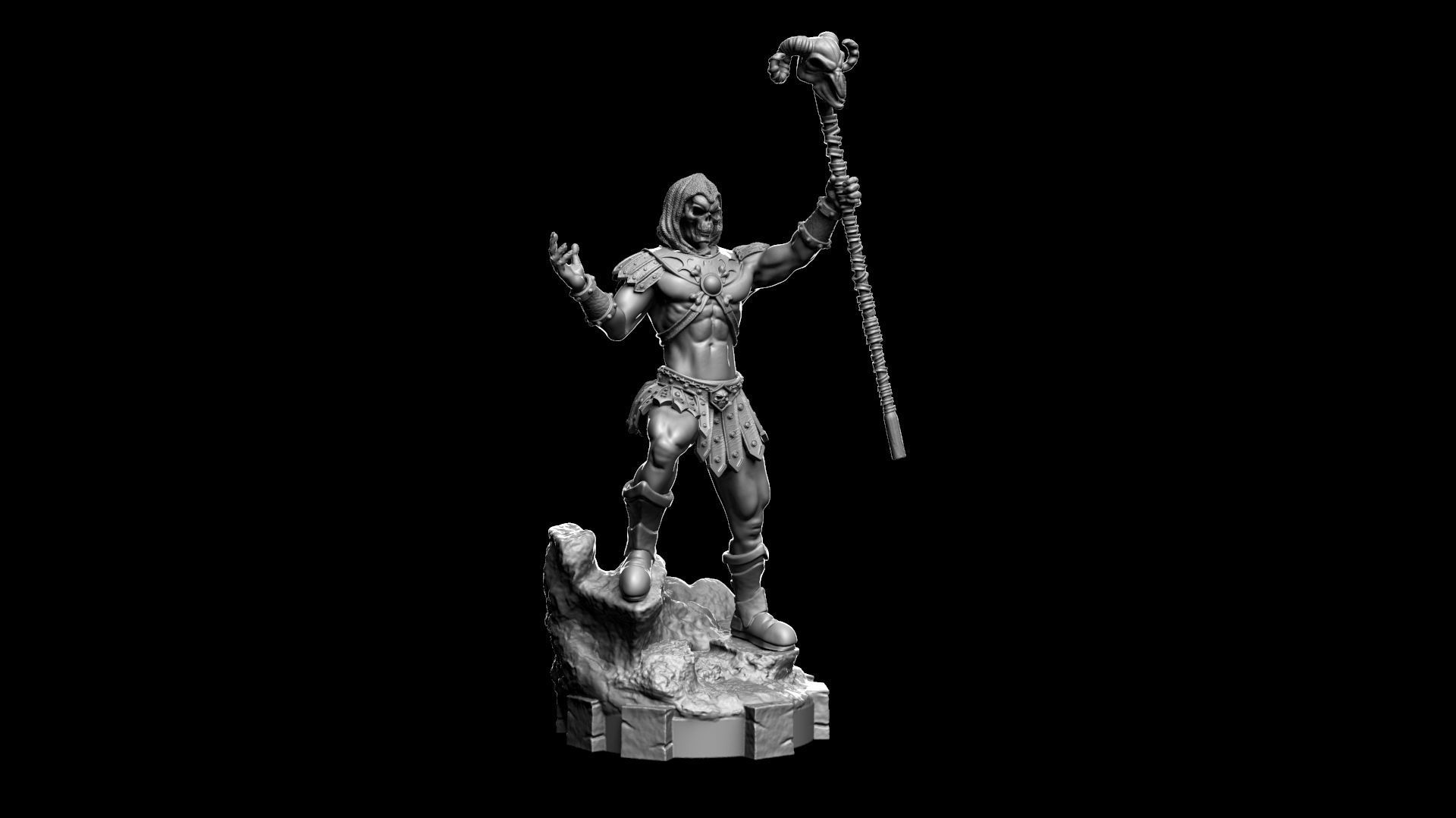 Skeletor Fanart 2022 3D print model_3