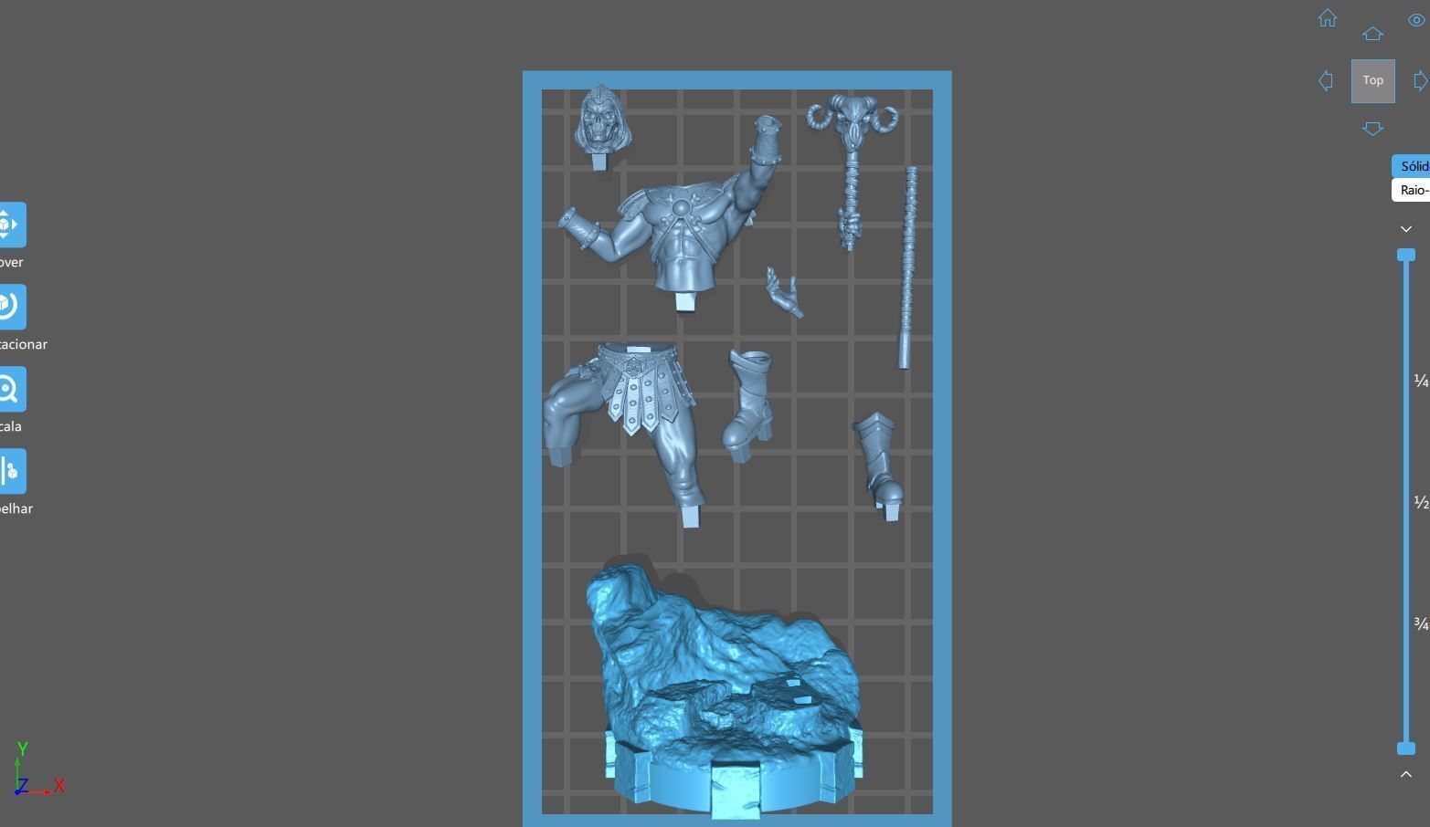 Skeletor Fanart 2022 3D print model_15