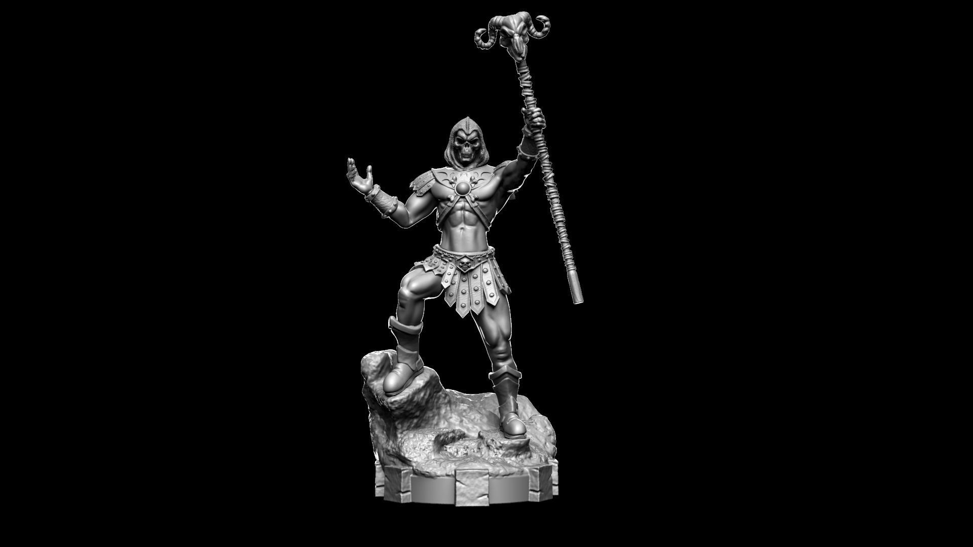 Skeletor Fanart 2022 3D print model_2