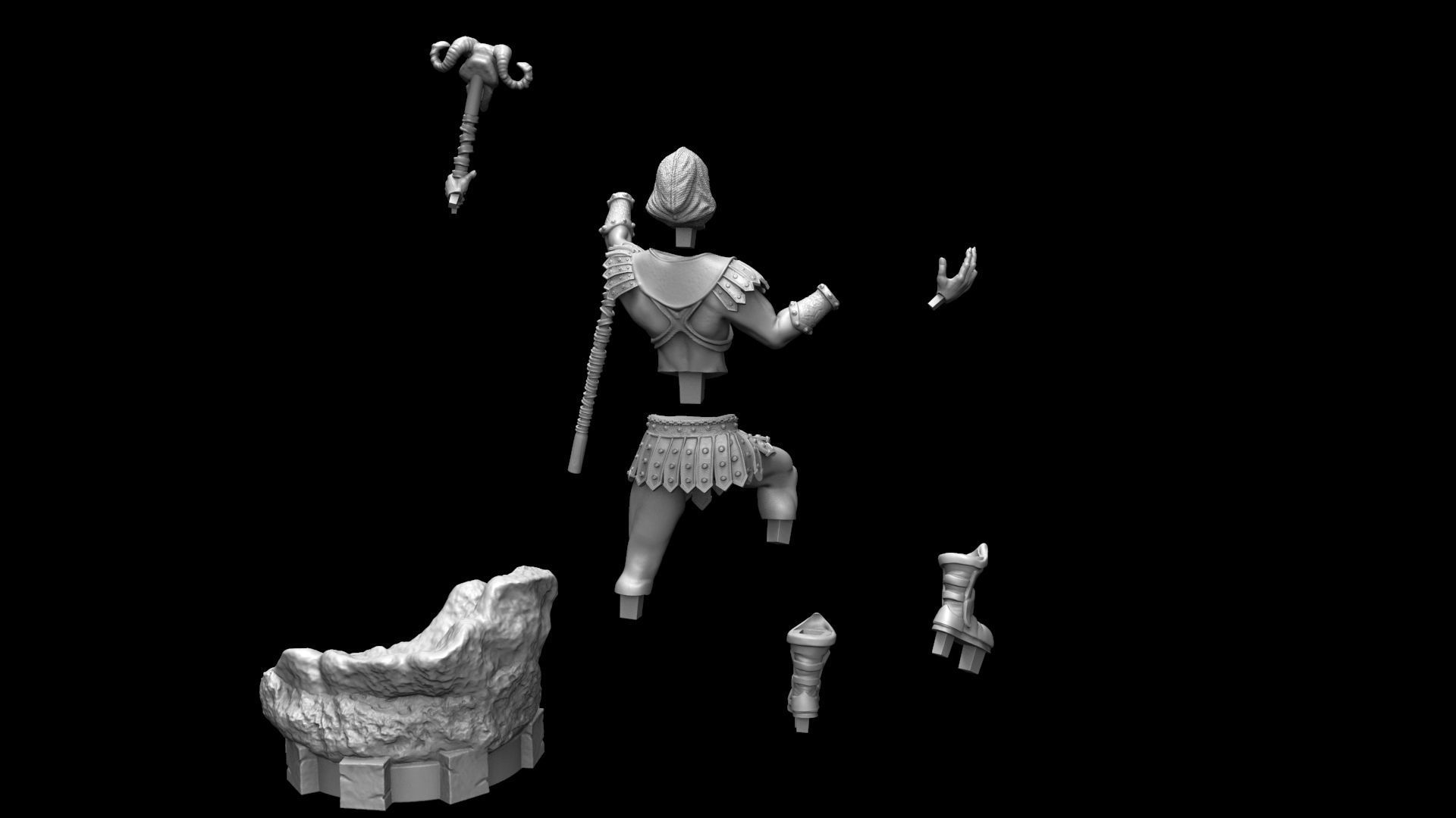 Skeletor Fanart 2022 3D print model_9