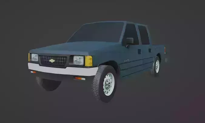 Chevrolet Luv Double Cabin Low-poly 3D model