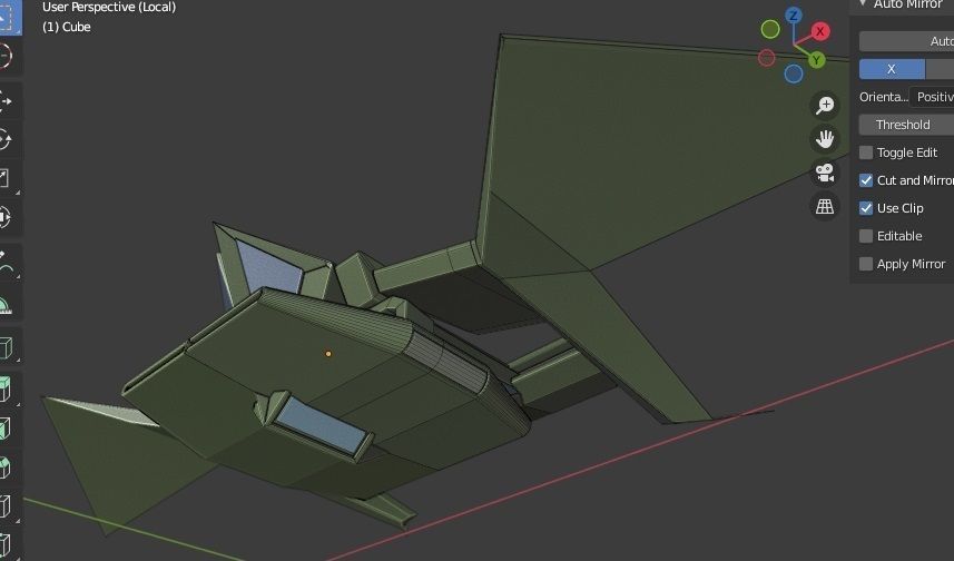 MY SOLAR AIRPLANE Low-poly 3D model_6