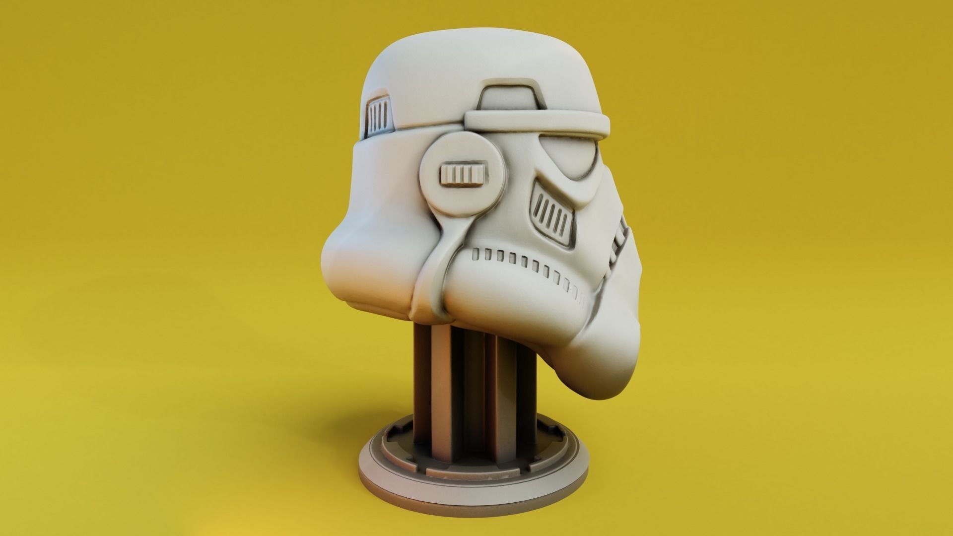 Stormtrooper Bust 3D Print 3D print model_3